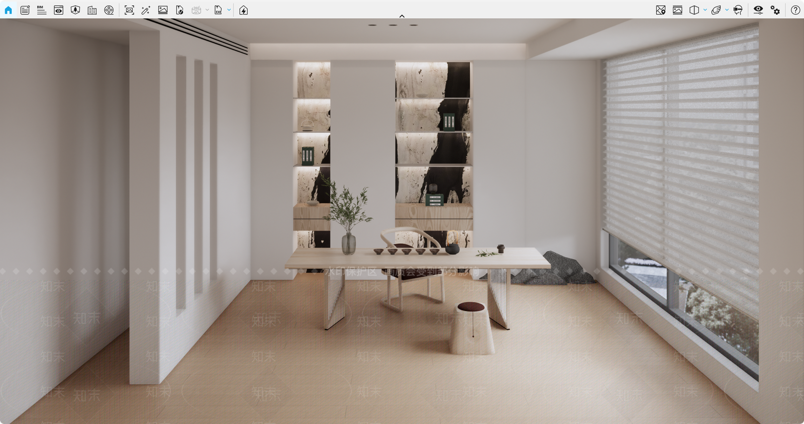 现代茶室SU模型下载【ID:1186473805】