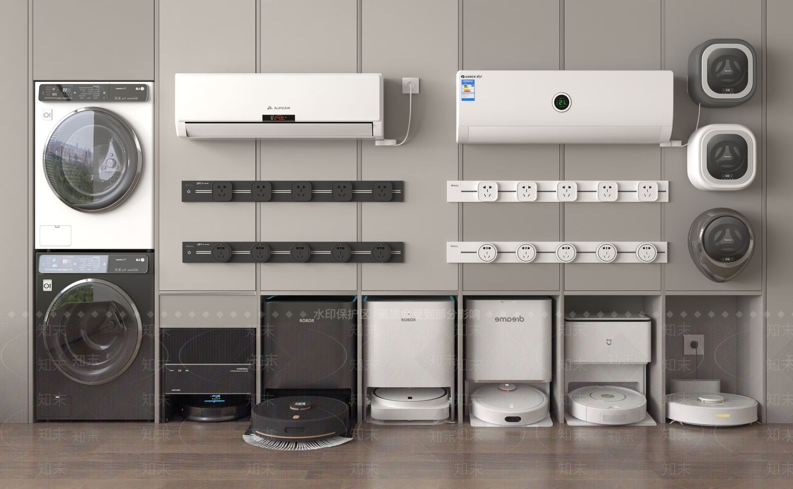 扫地机器人3D模型下载【ID:1186474045】