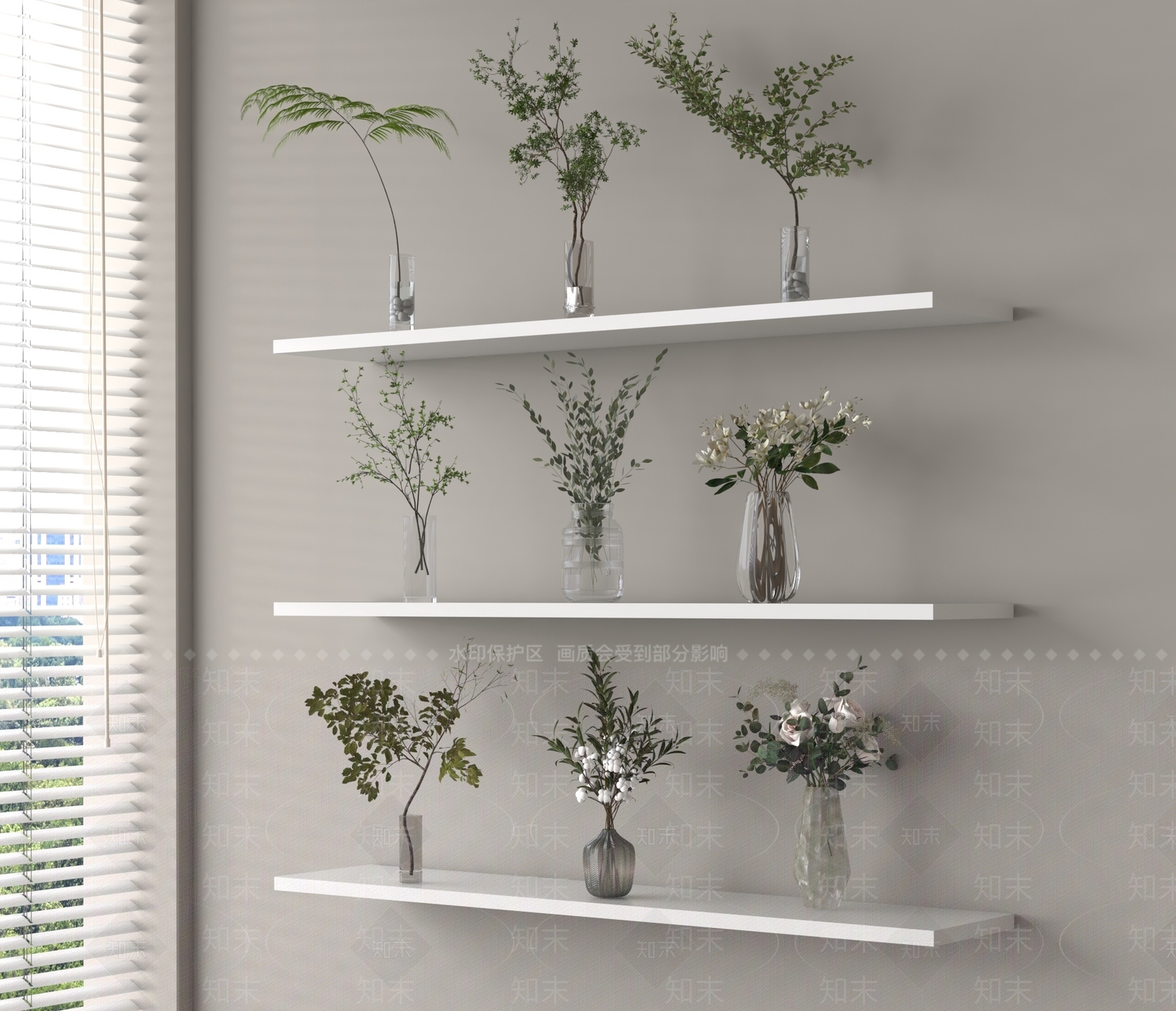 现代花艺3D模型下载【ID:1186475014】