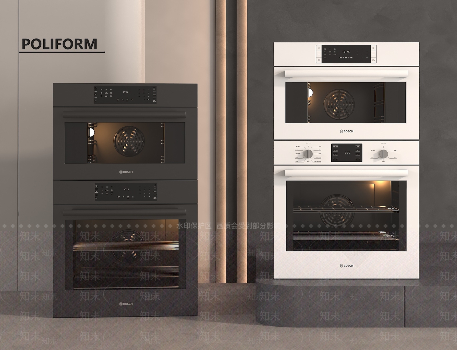 烤箱SU模型下载【ID:1186475629】