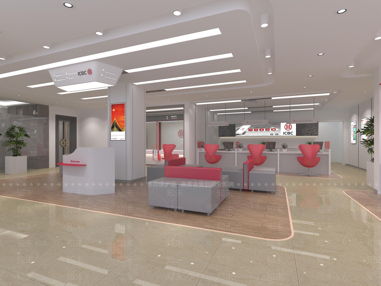 银行3D模型下载【ID:1186481397】