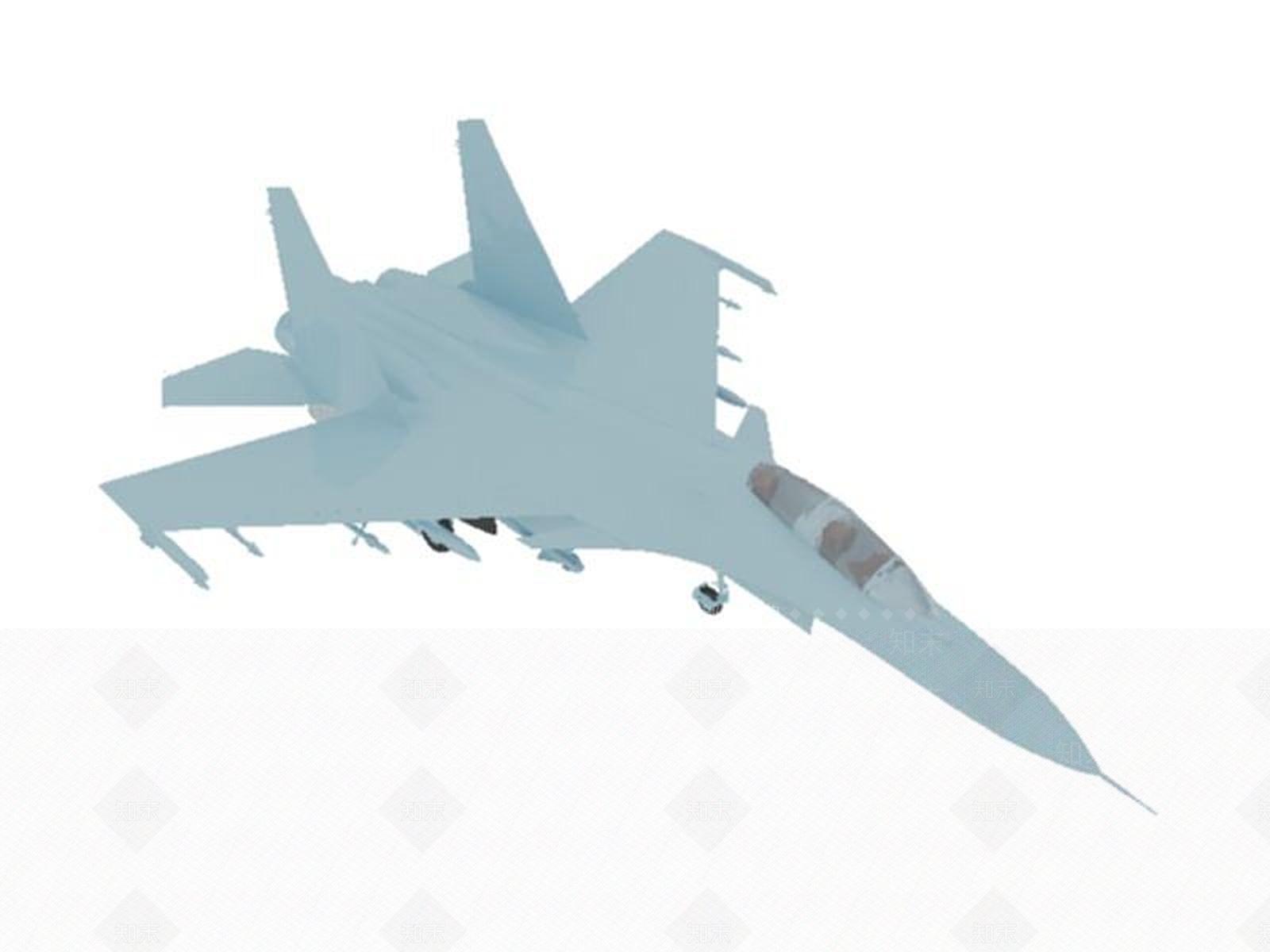 现代飞机3D模型下载【ID:1187854570】
