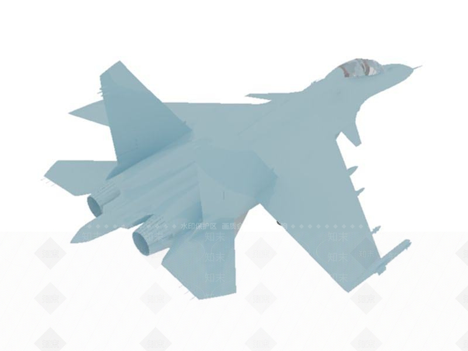 现代飞机3D模型下载【ID:1187854570】