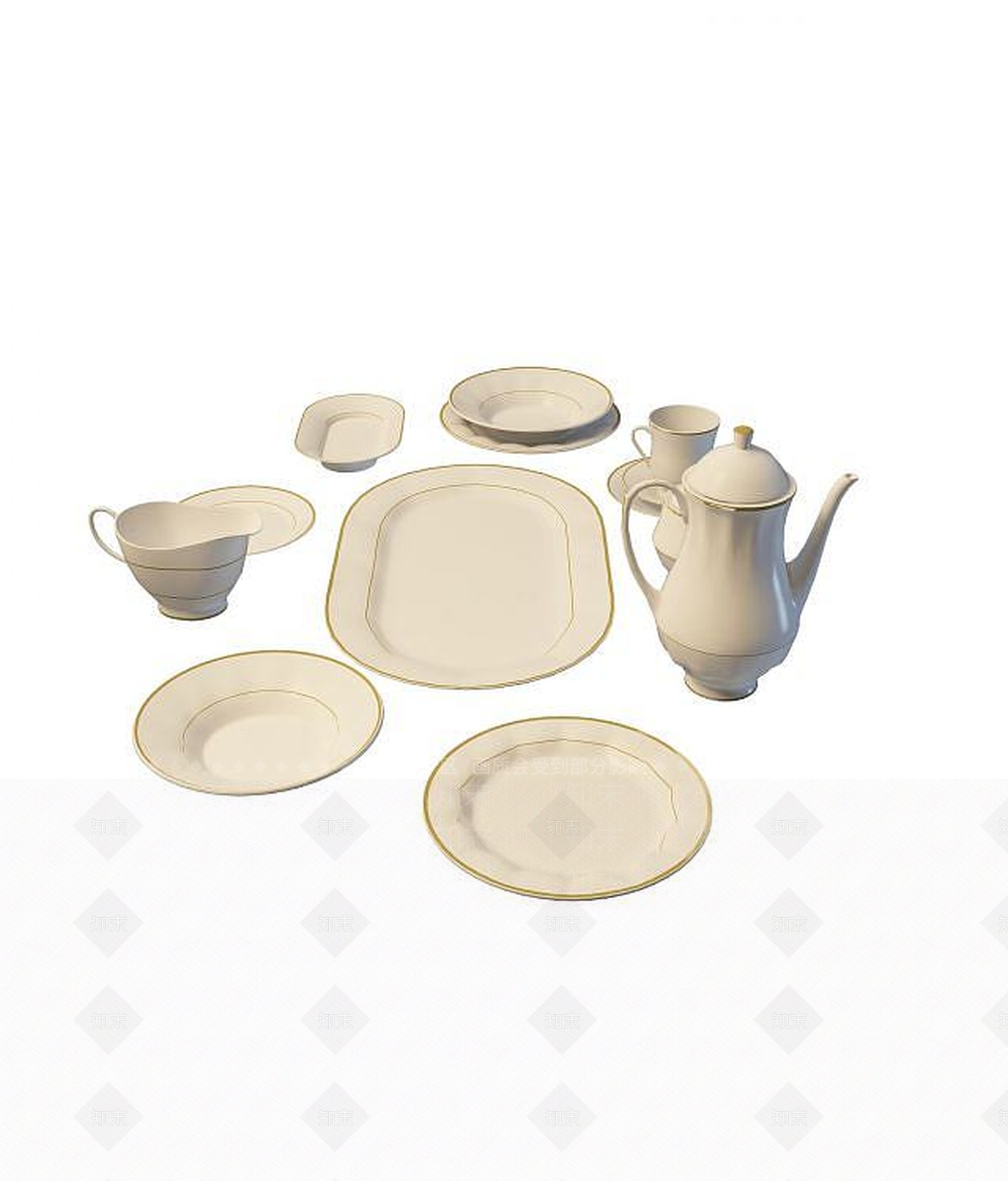 现代麻将桌3D模型下载【ID:1187851200】