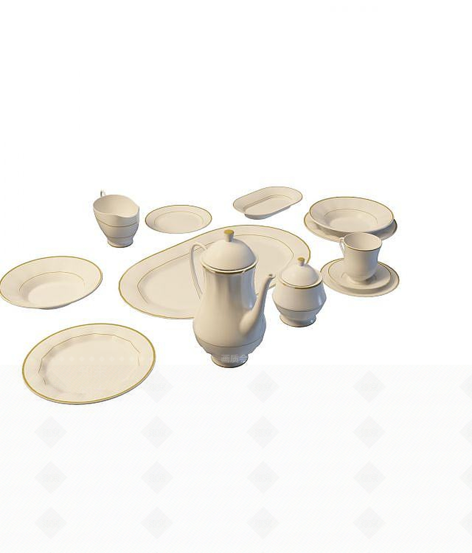 现代麻将桌3D模型下载【ID:1187851200】