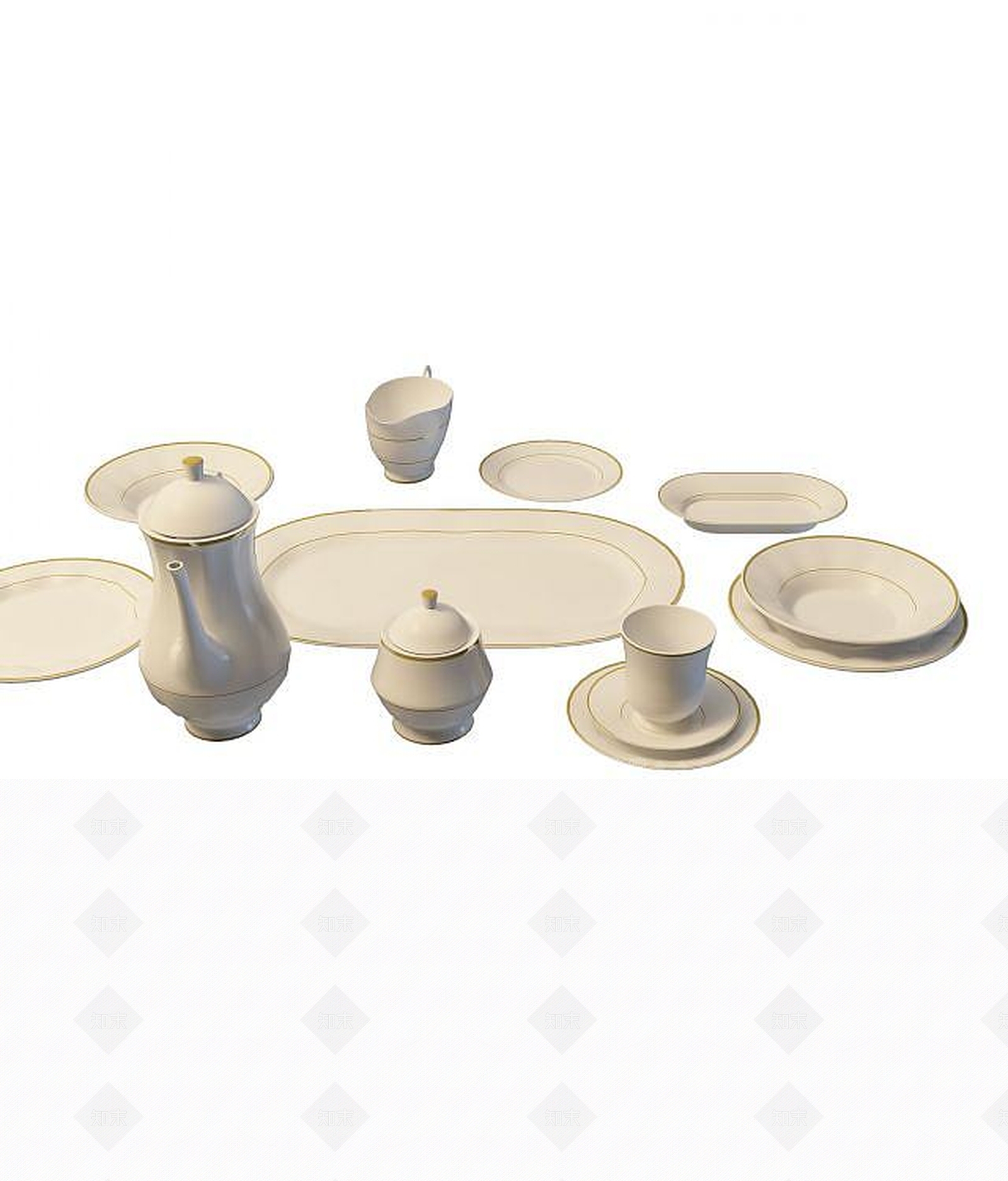 现代麻将桌3D模型下载【ID:1187851200】
