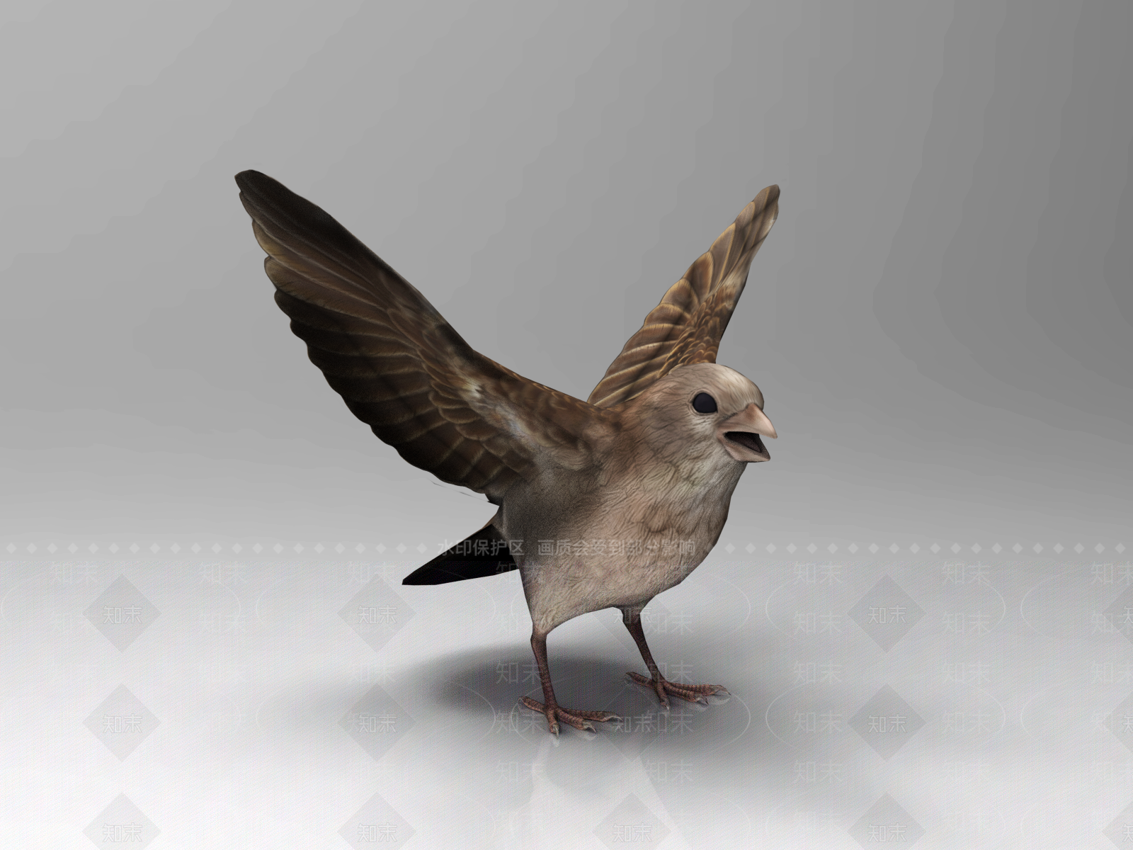 飞行类动物3D模型下载【ID:1186489657】