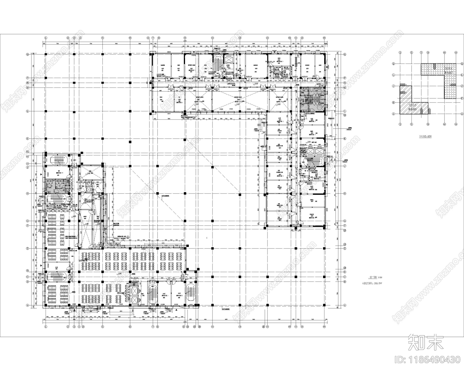 现代其他公共空间cad施工图下载【ID:1186490430】