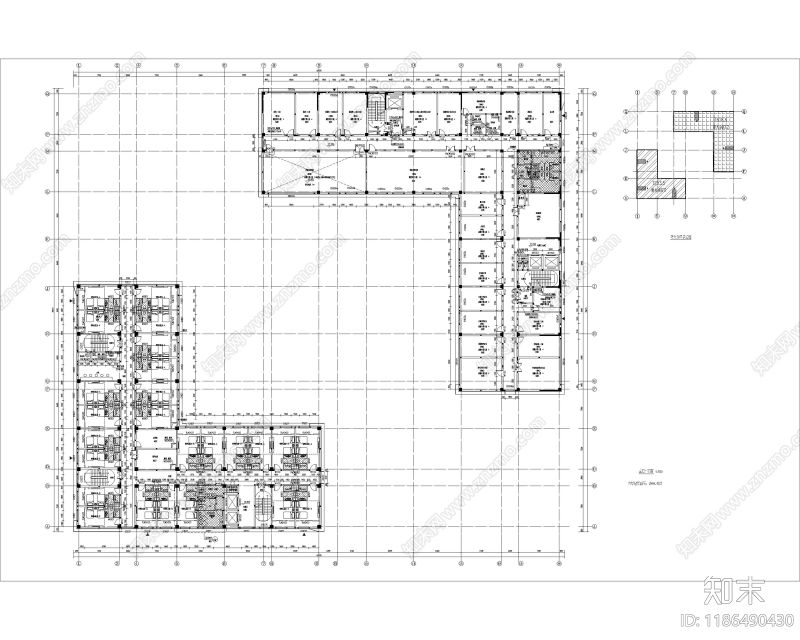 现代其他公共空间cad施工图下载【ID:1186490430】