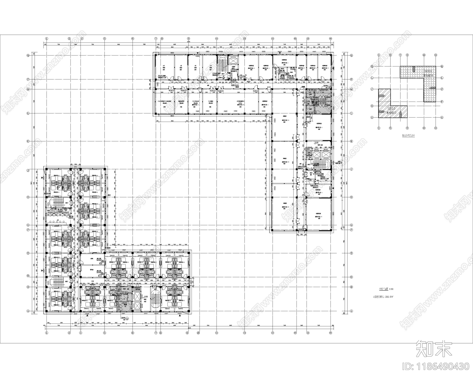 现代其他公共空间cad施工图下载【ID:1186490430】