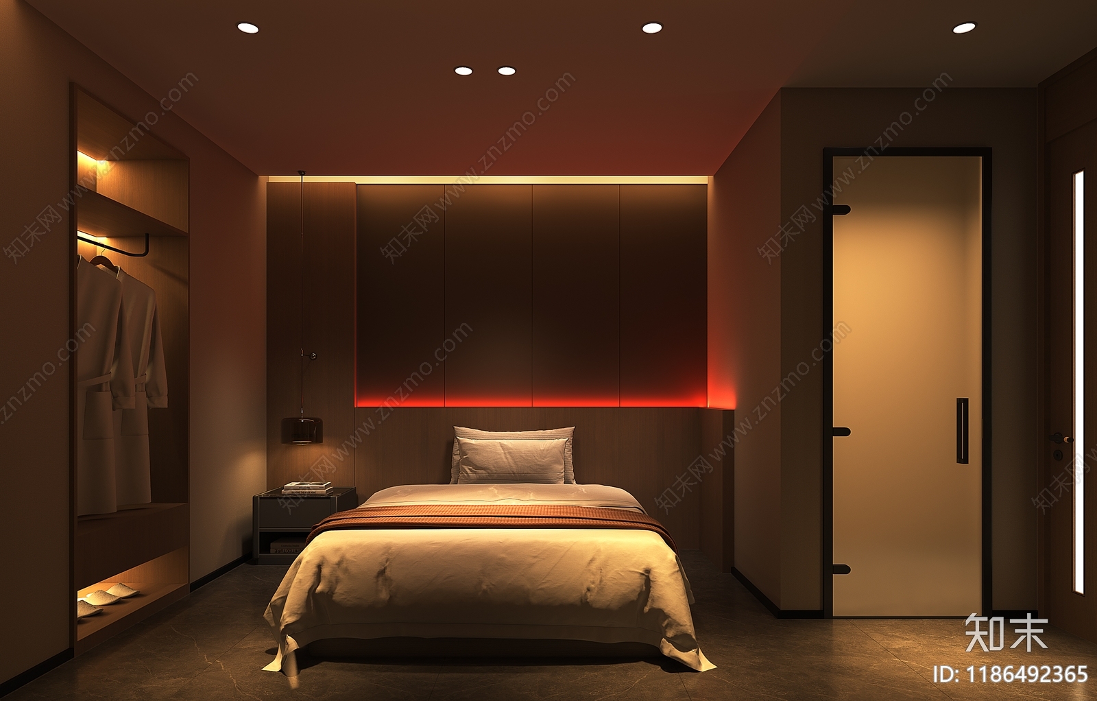 新中式现代足浴店cad施工图下载【ID:1186492365】