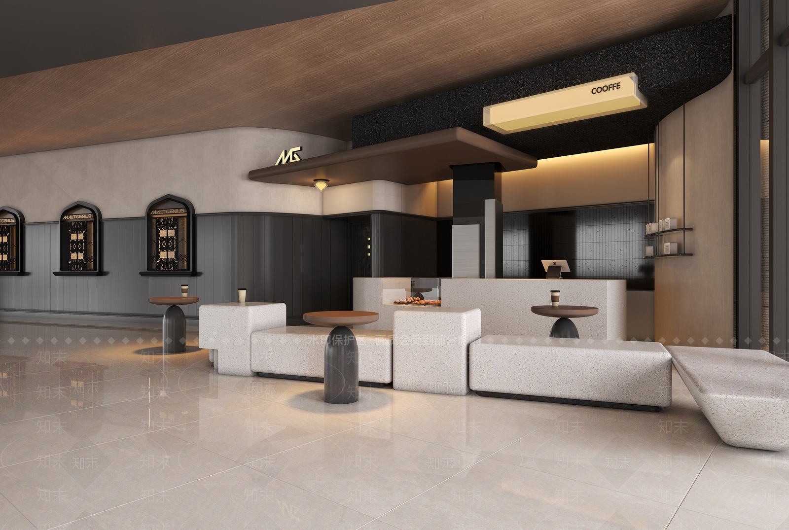 现代酒店大堂3D模型下载【ID:1215030241】