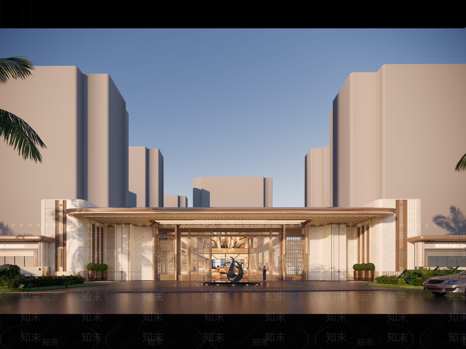 欧式简欧小区建筑SU模型下载【ID:1186502521】