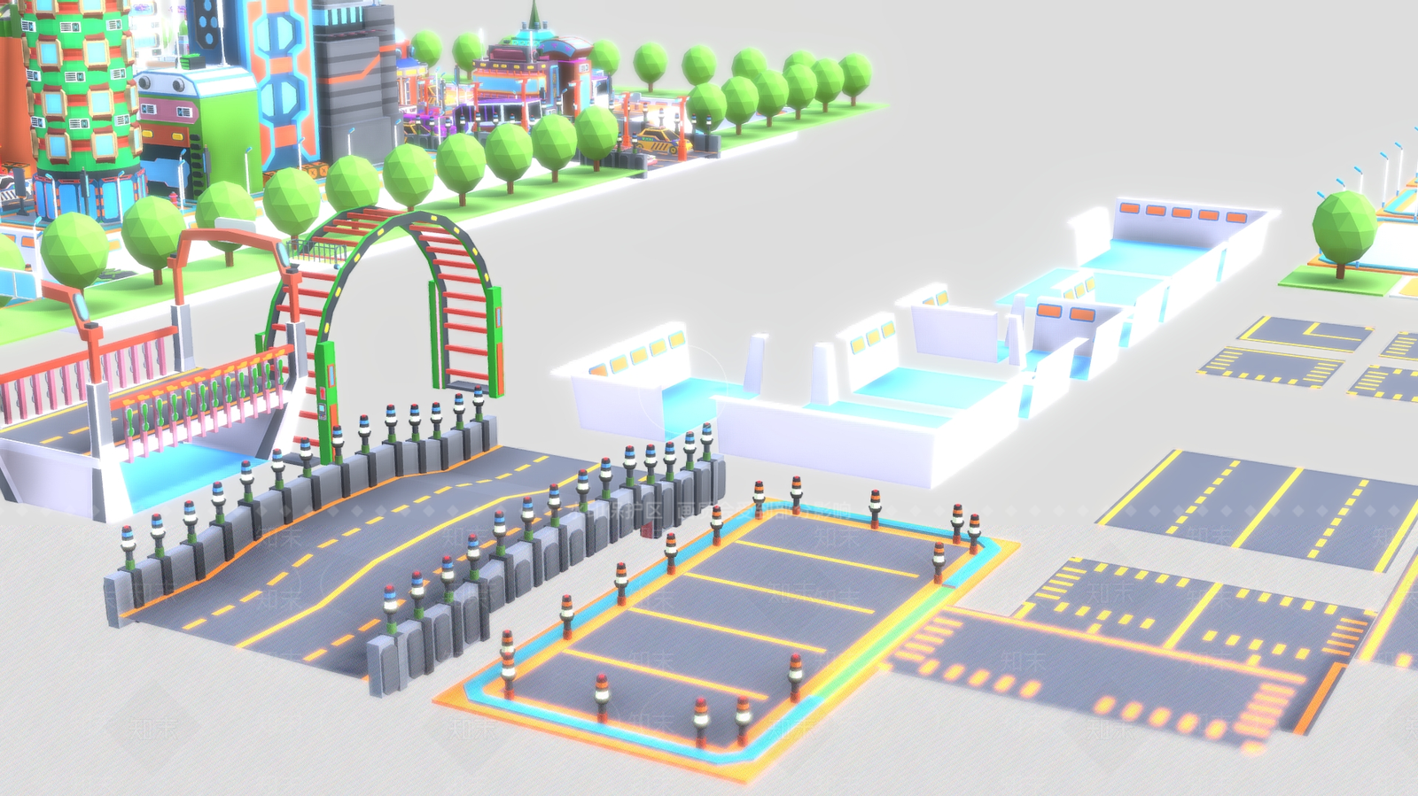 现代艺术风格建筑3D模型下载【ID:1186497883】