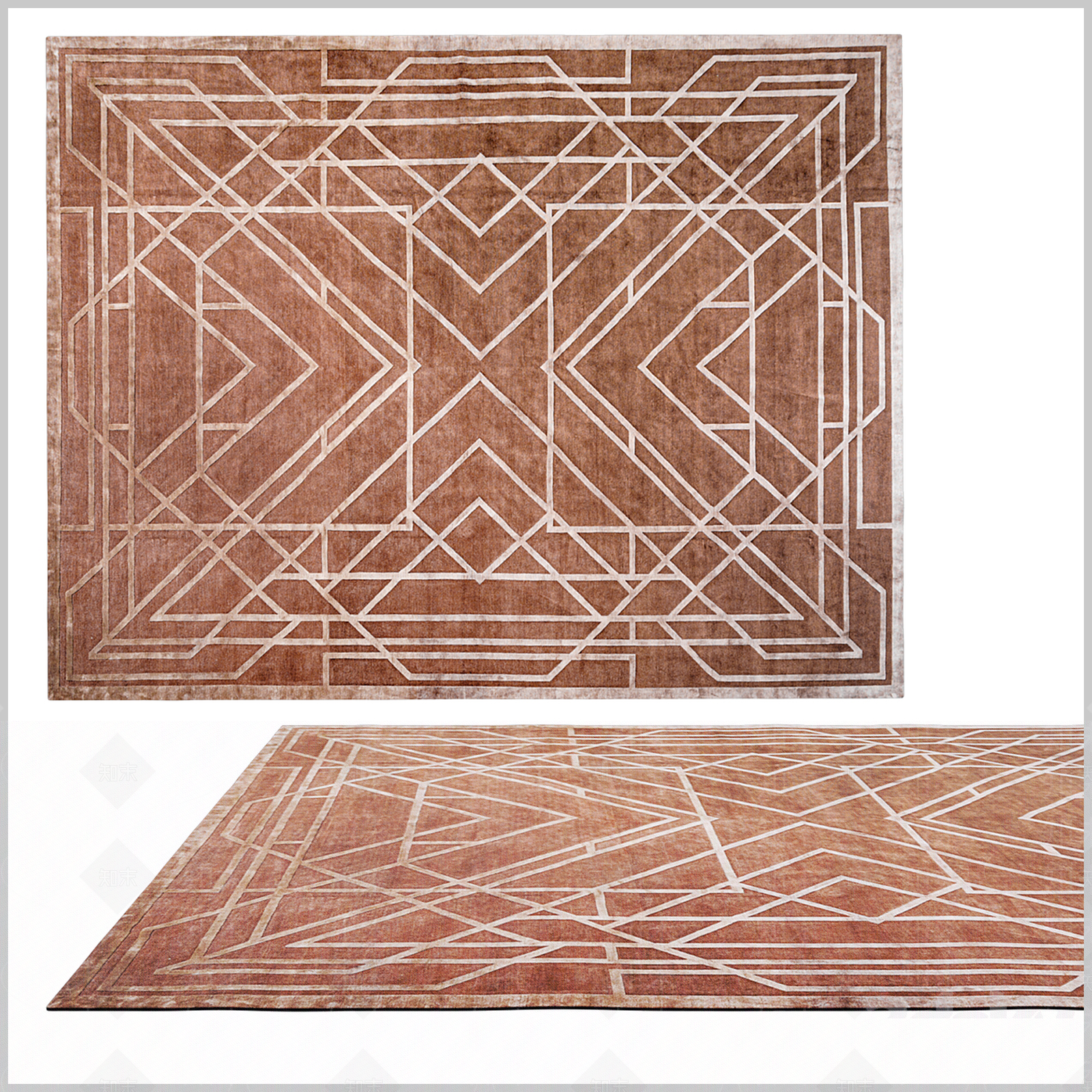 美式欧式民族地毯SU模型下载【ID:1186501925】