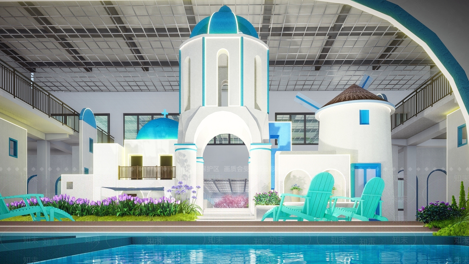 欧式简欧室内景观SU模型下载【ID:1186507997】