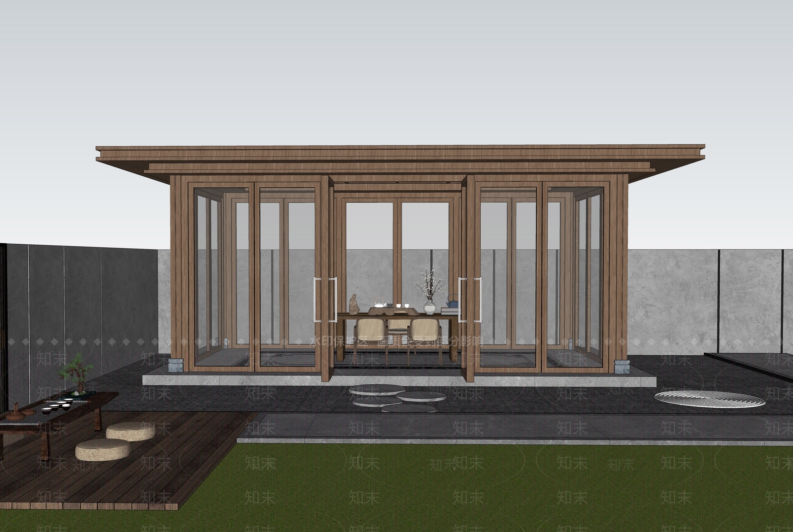 现代小公建SU模型下载【ID:1186507475】