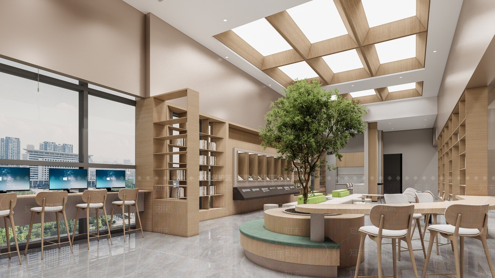 现代书店SU模型下载【ID:1186509396】