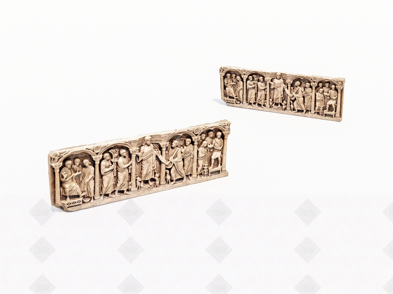 欧式浮雕SU模型下载【ID:1186509627】