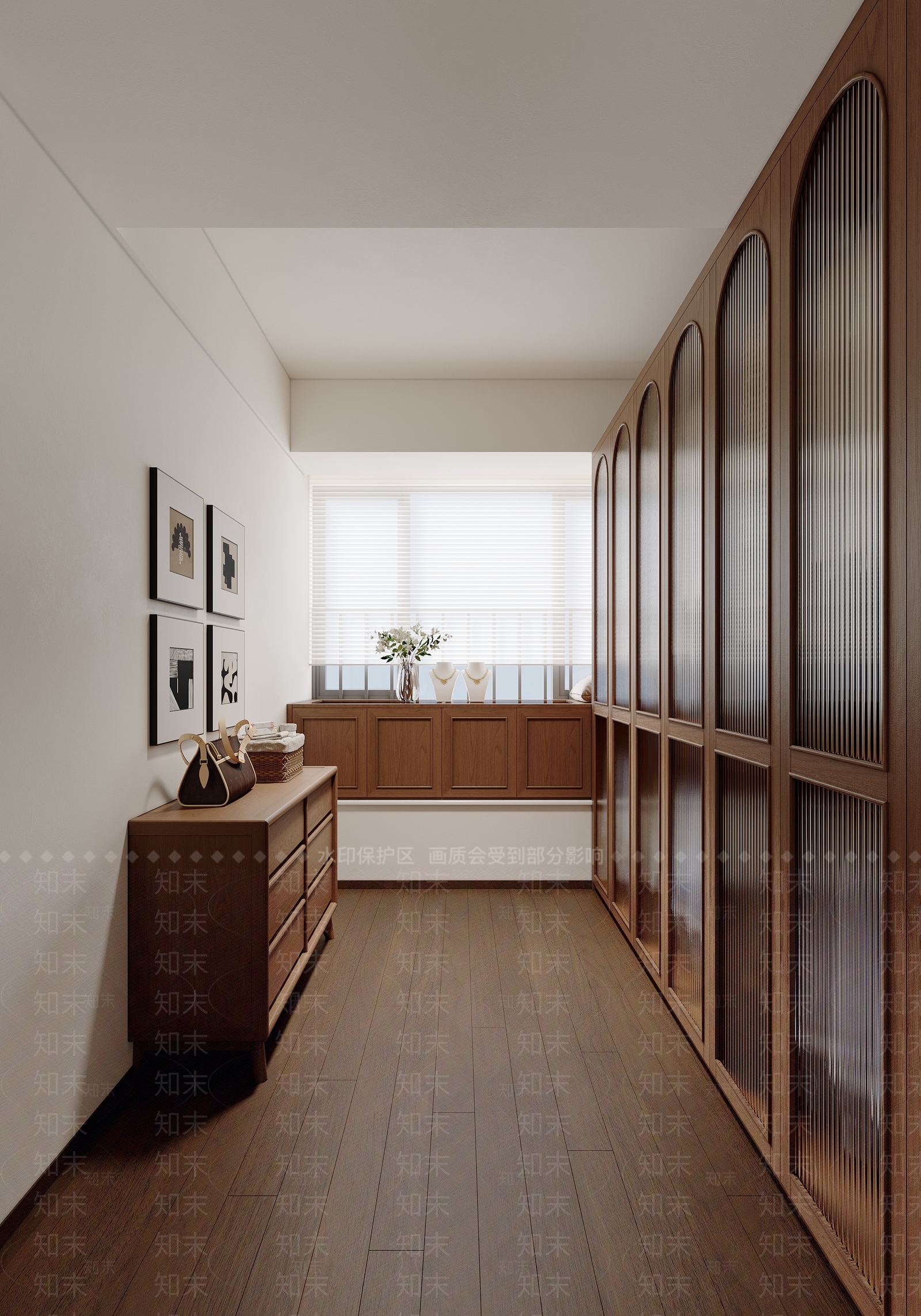 现代新中式衣柜3D模型下载【ID:1186510725】