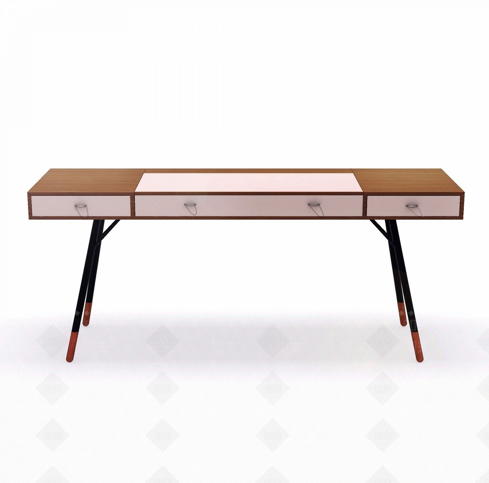 书桌3D模型精品下载_3dmax模型_知末网