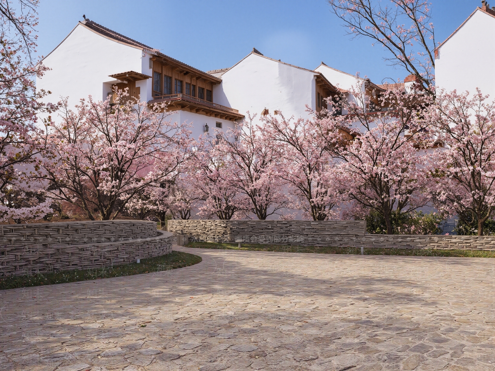 现代中式景墙SU模型下载【ID:1186520871】