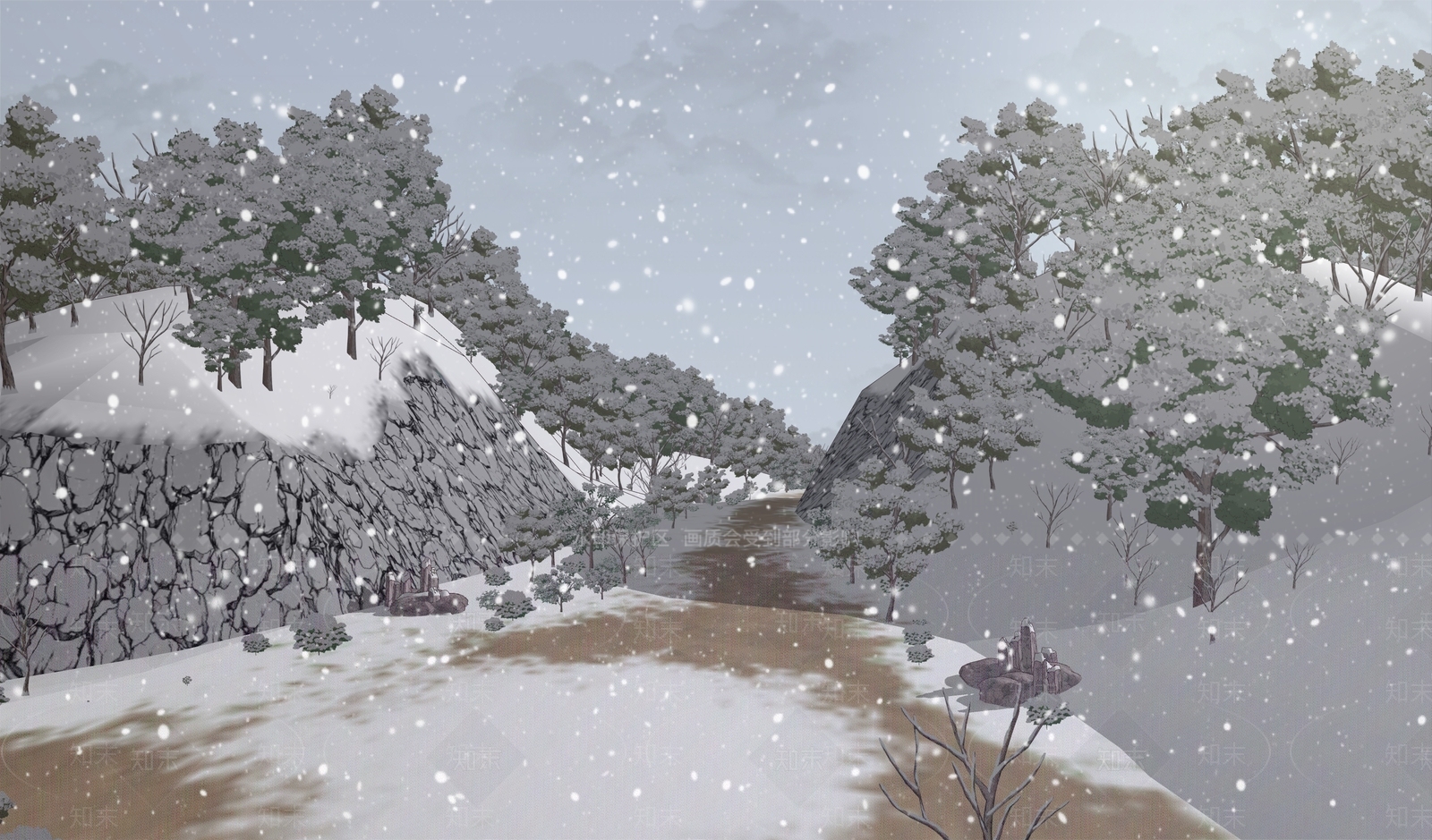 现代景观公园SU模型下载【ID:1186522204】