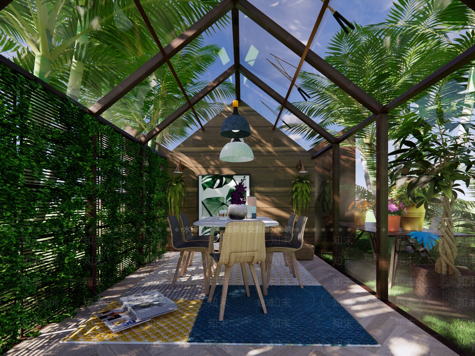 美式欧式庭院小品SU模型下载【ID:1186524147】