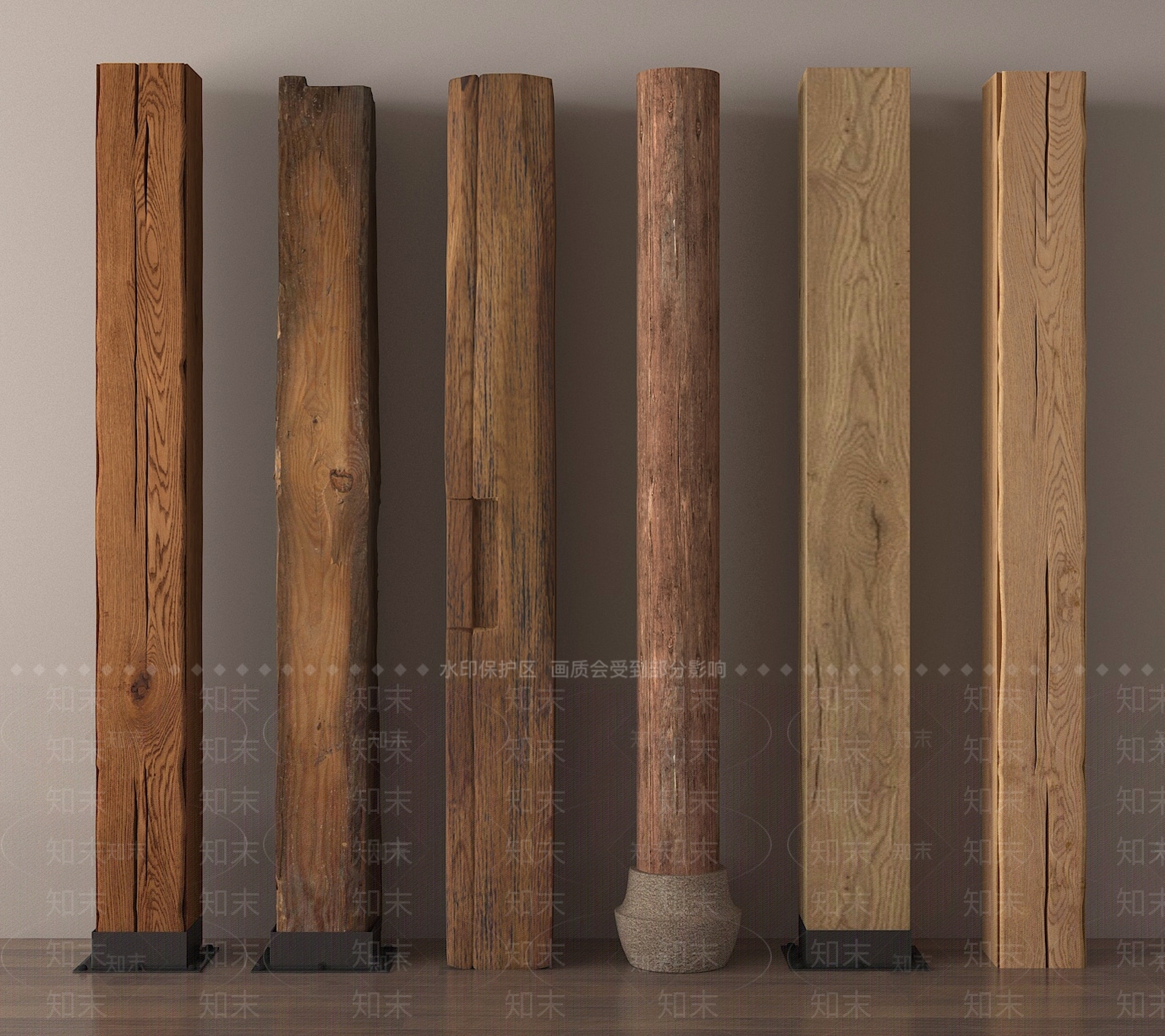 侘寂木头木板3D模型下载【ID:1186524327】