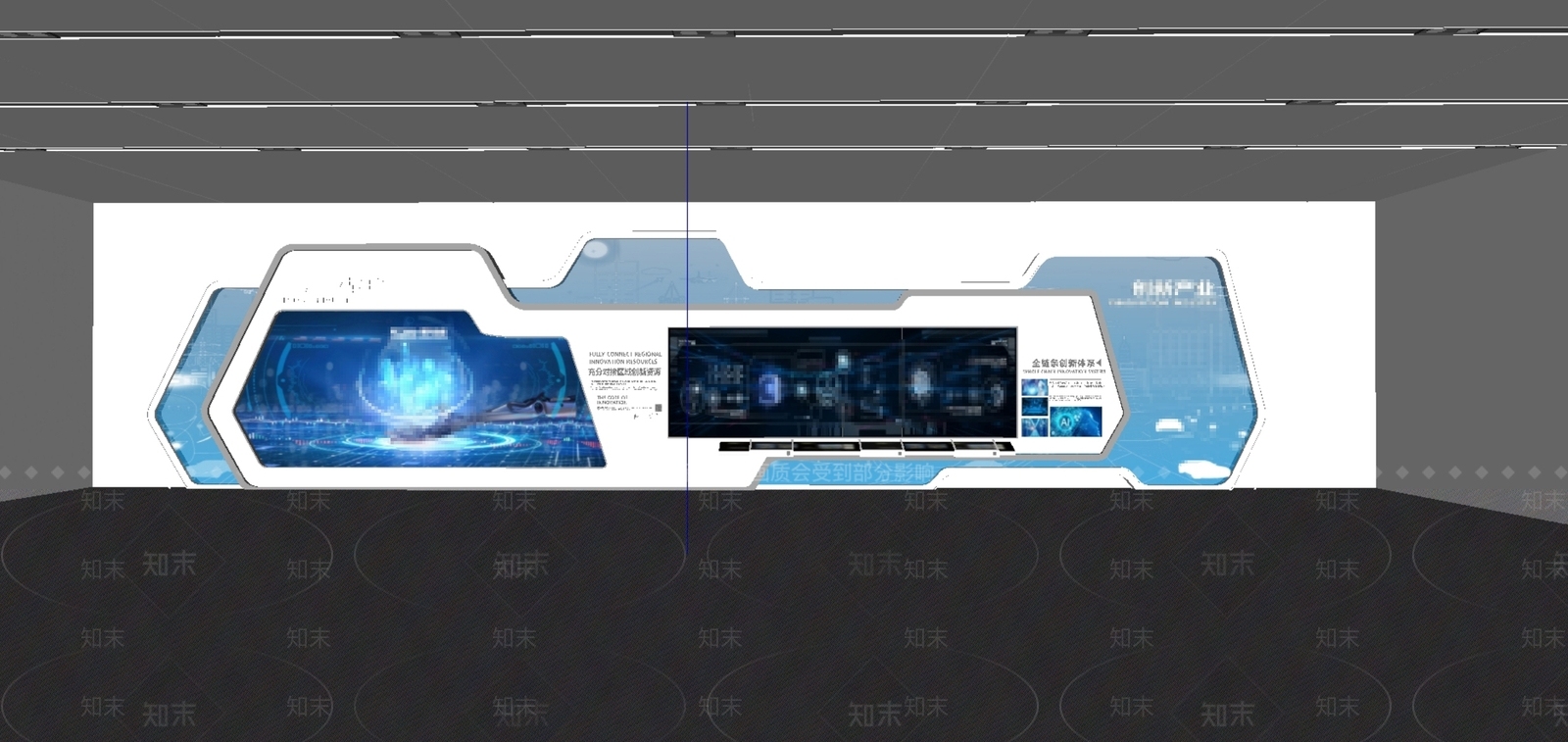 现代科技展厅SU模型下载【ID:1186531164】