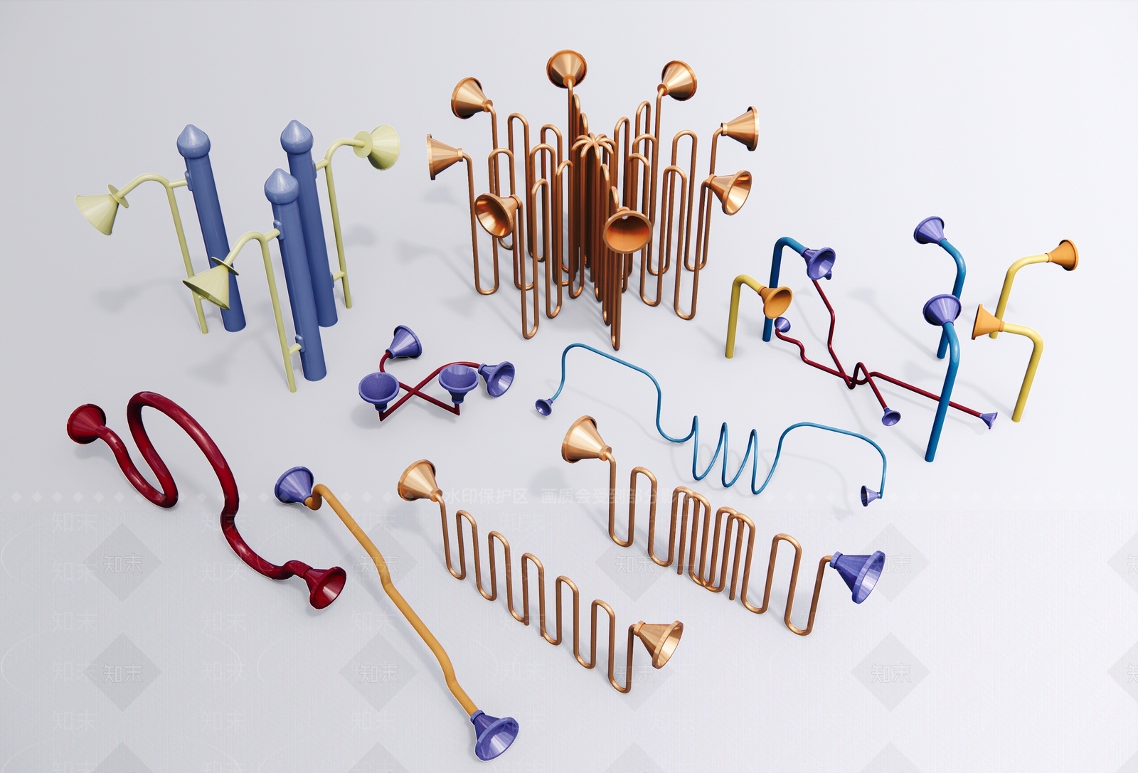 儿童器材组合SU模型下载【ID:1186537670】