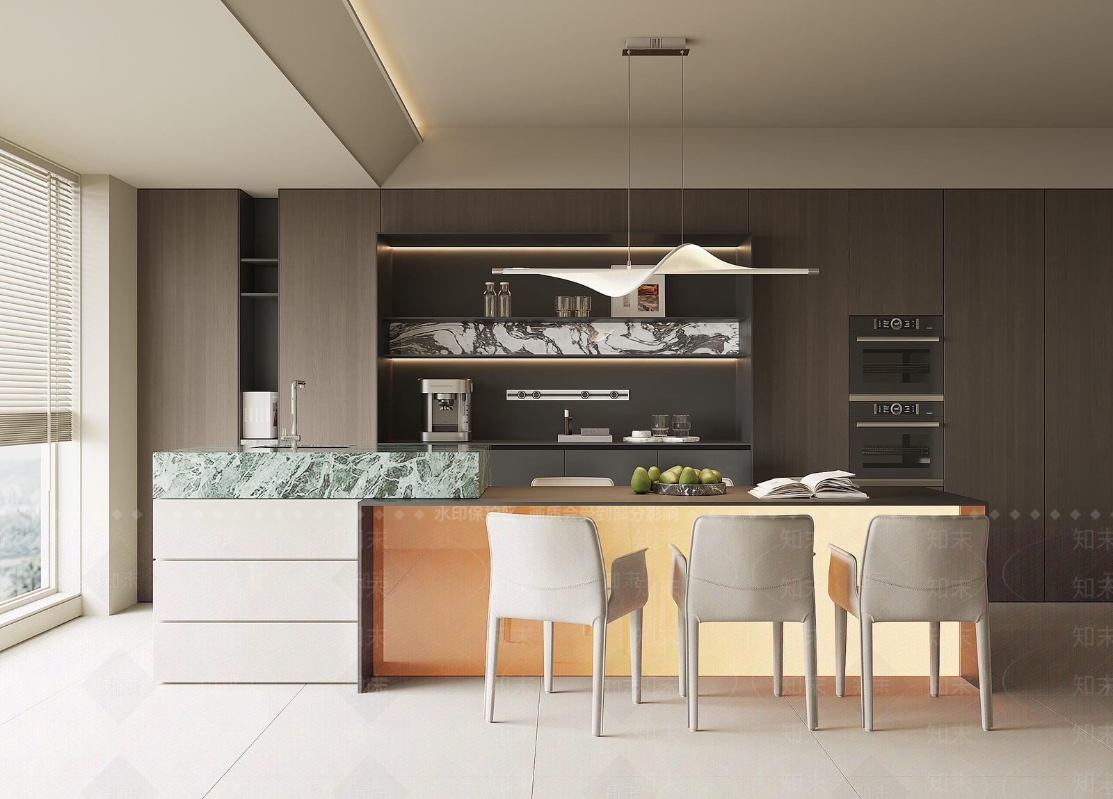 现代家居餐厅3D模型下载【ID:1186537831】