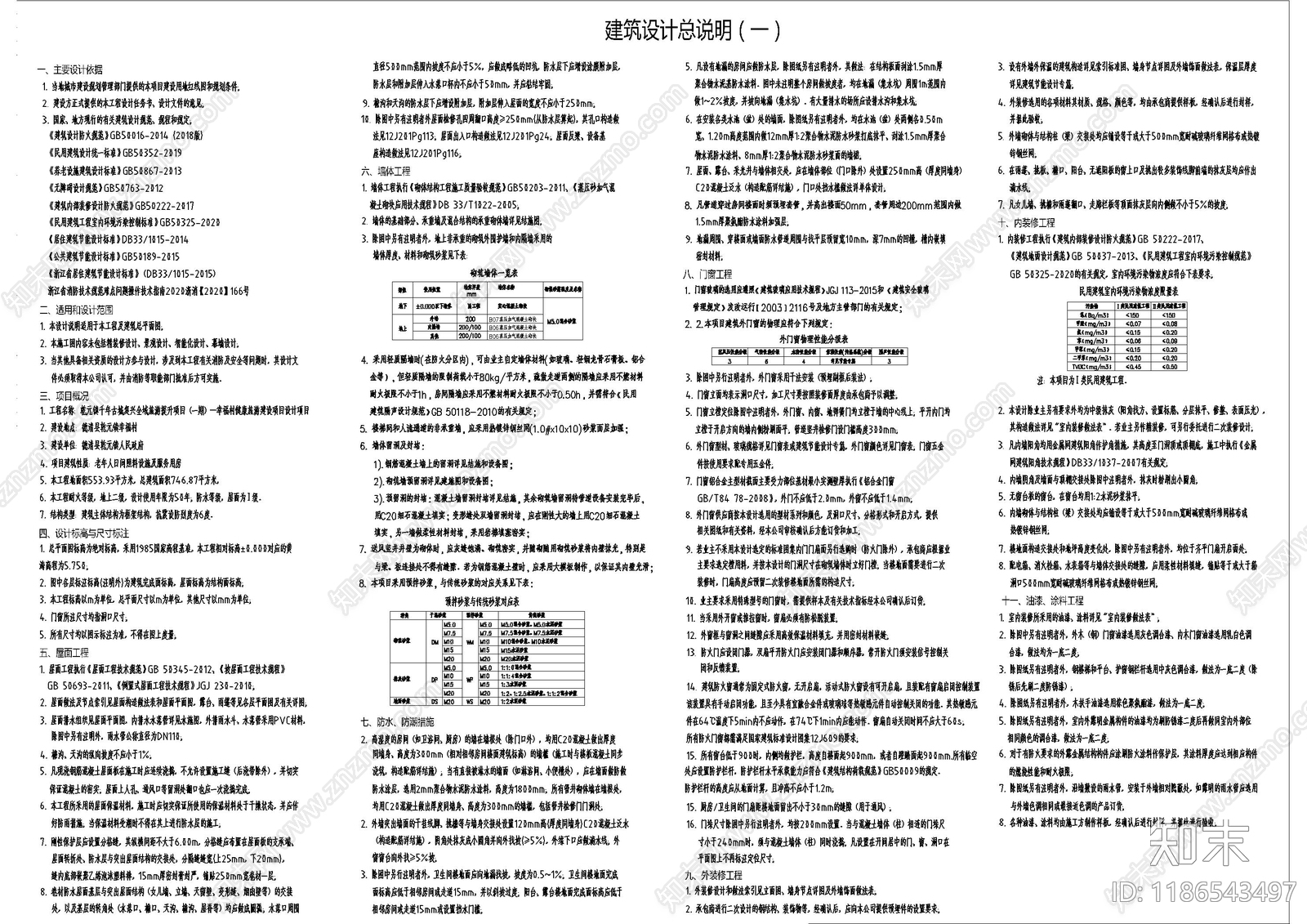 现代设计说明cad施工图下载【ID:1186543497】
