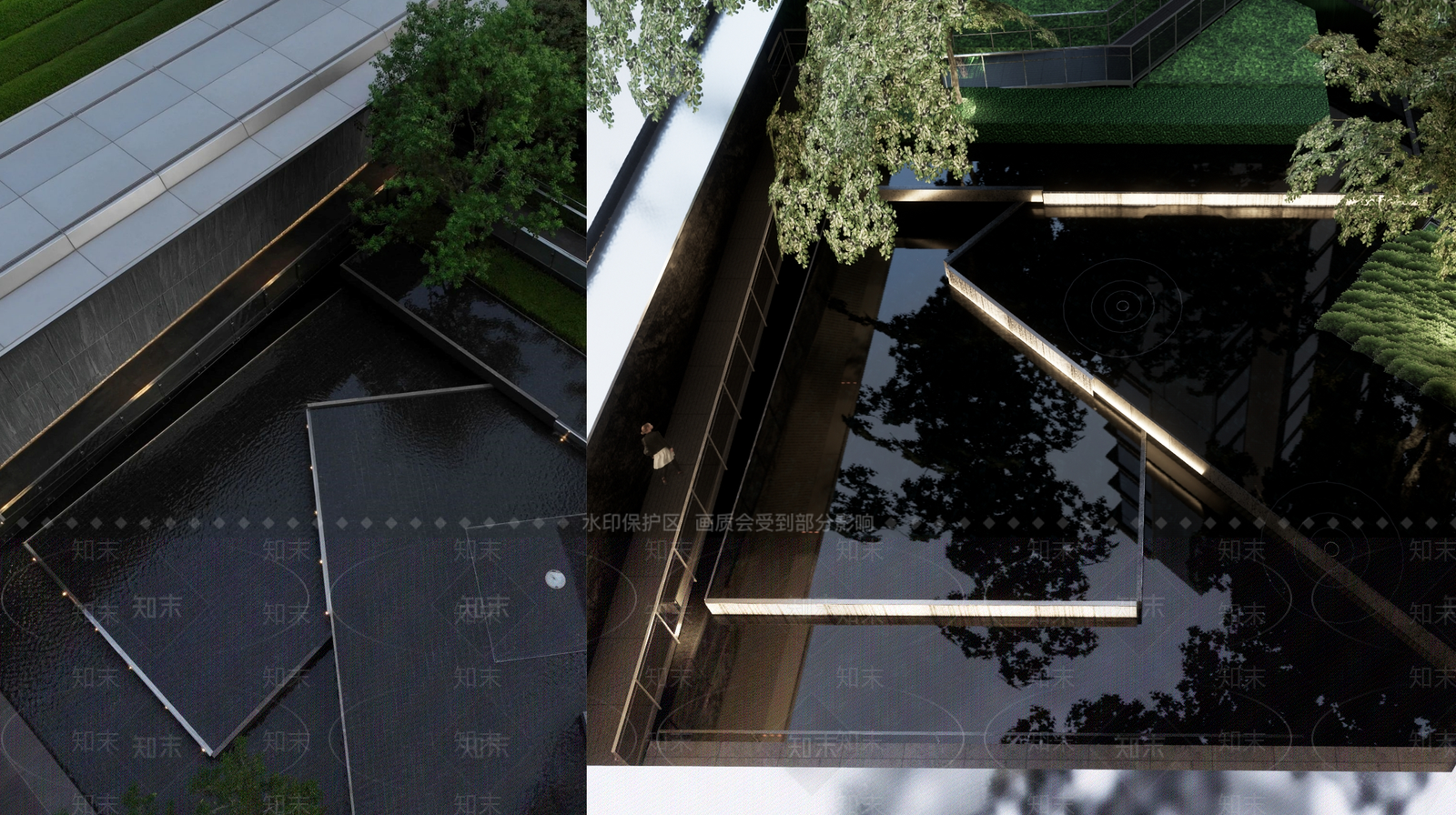 现代小区景观SU模型下载【ID:1186543923】