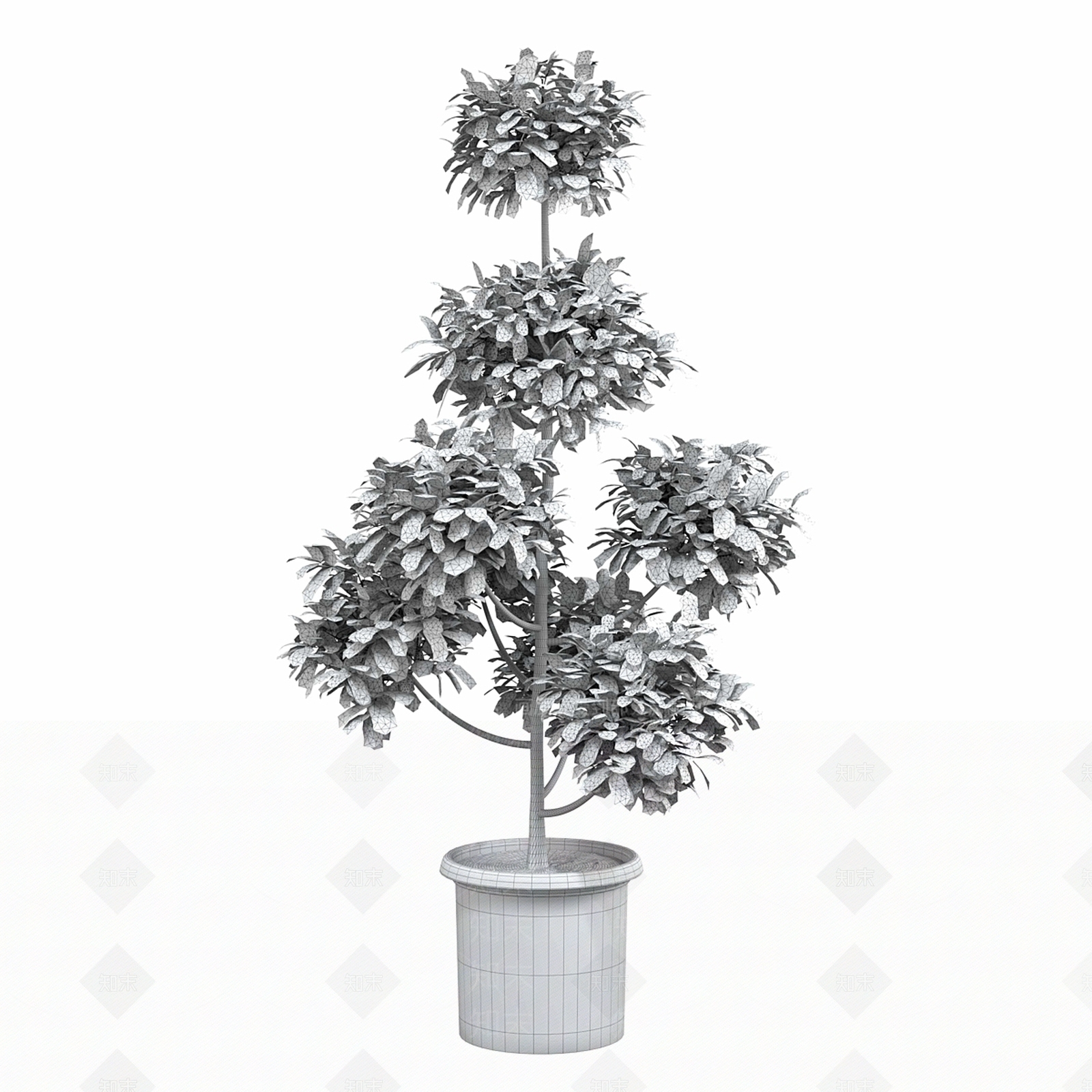 盆栽3D模型下载【ID:1186543817】