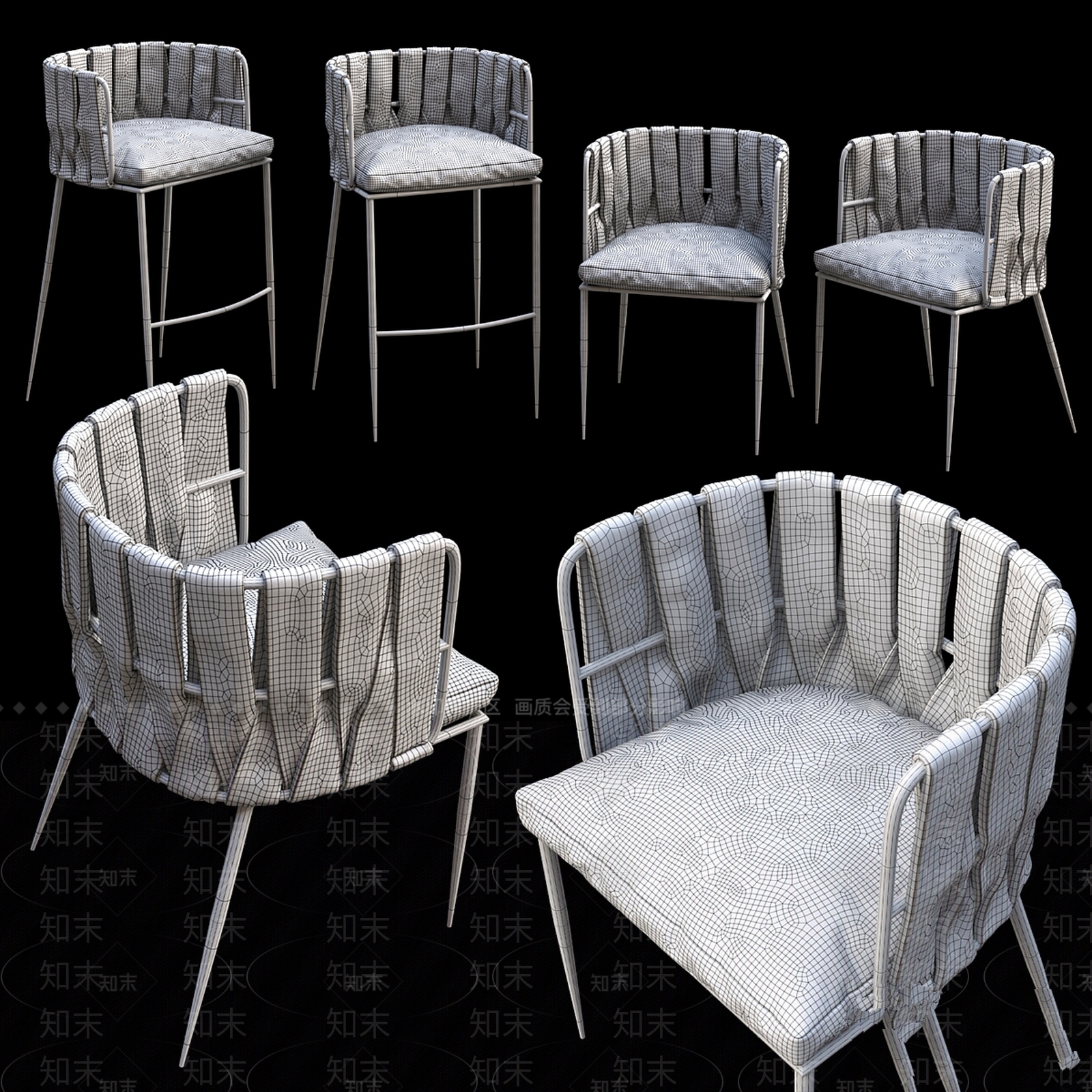 其他椅子3D模型下载【ID:1186547704】