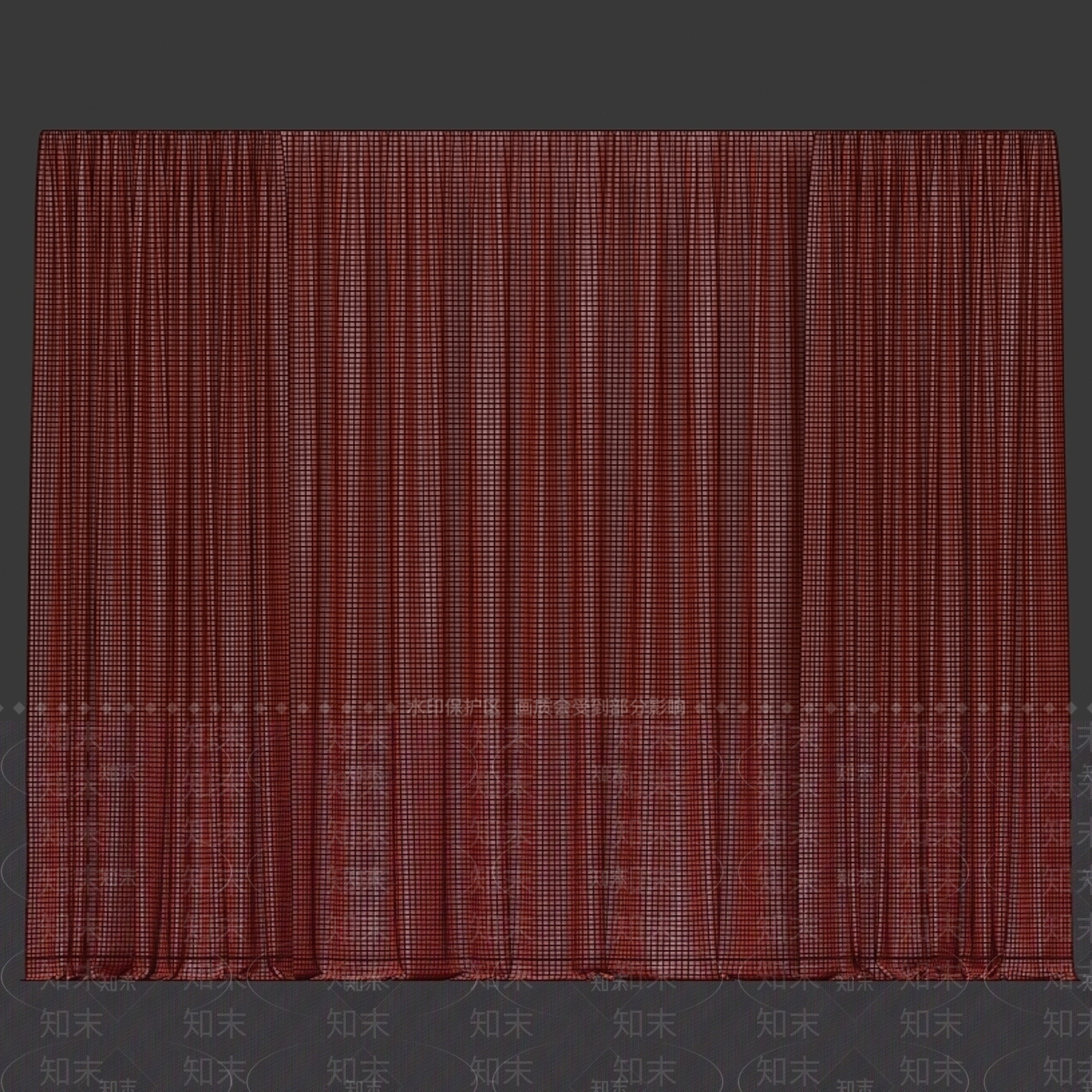 通用窗帘3D模型下载【ID:1186547883】