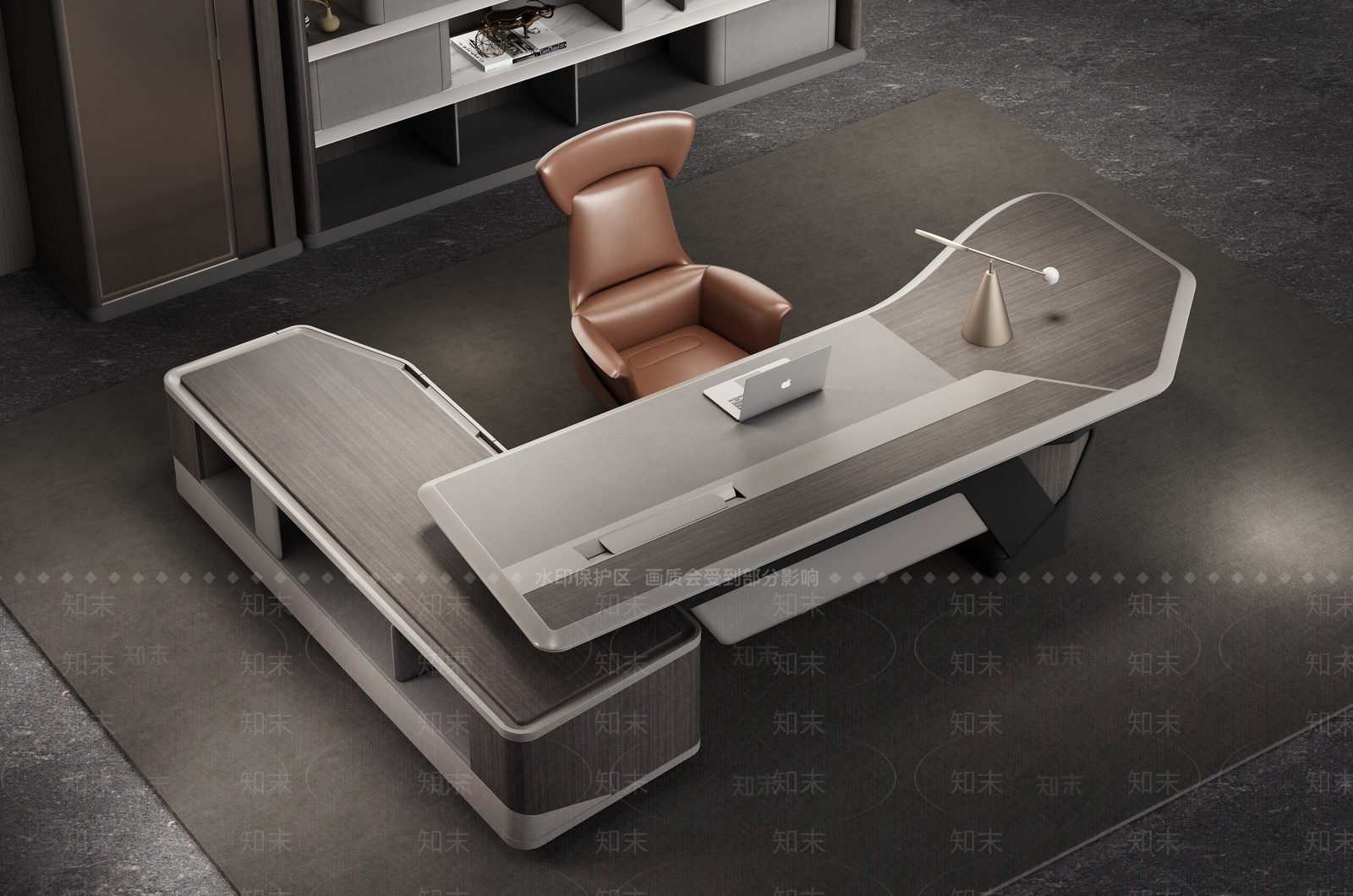 现代办公桌椅3D模型下载【ID:1186549033】