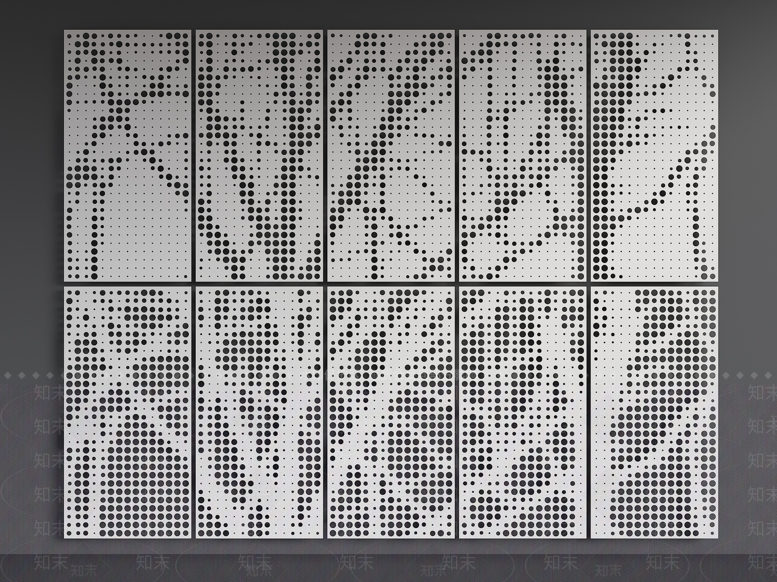 现代简约背景墙SU模型下载【ID:1186555880】