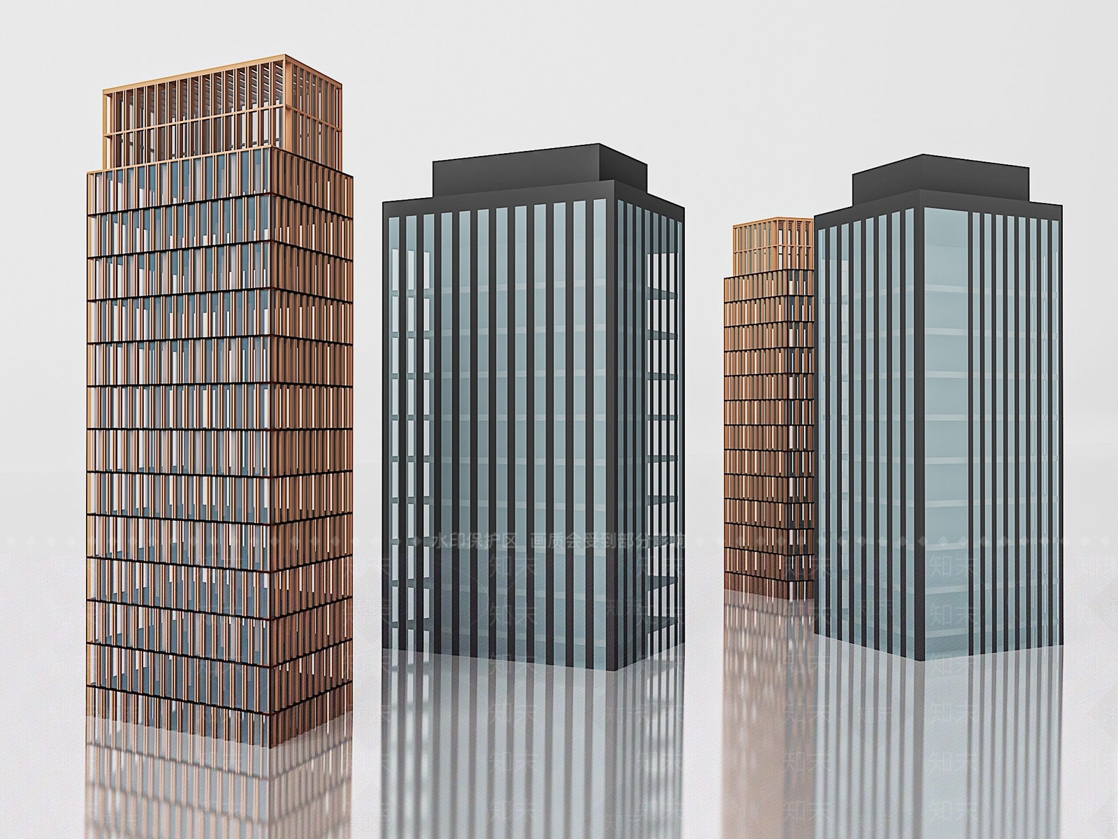 现代办公楼3D模型下载【ID:1186556751】