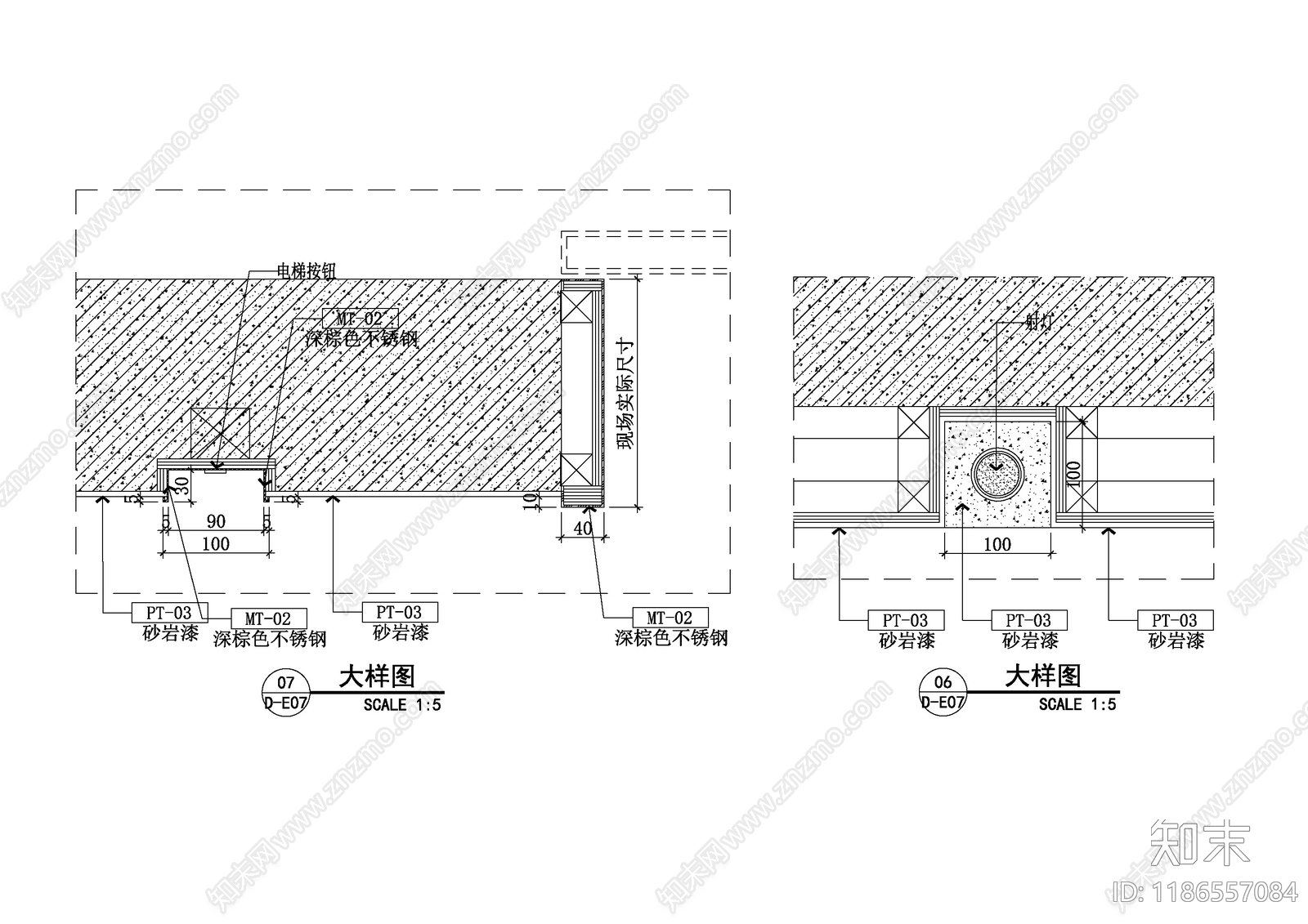 酒店公区施工图下载【ID:1186557084】