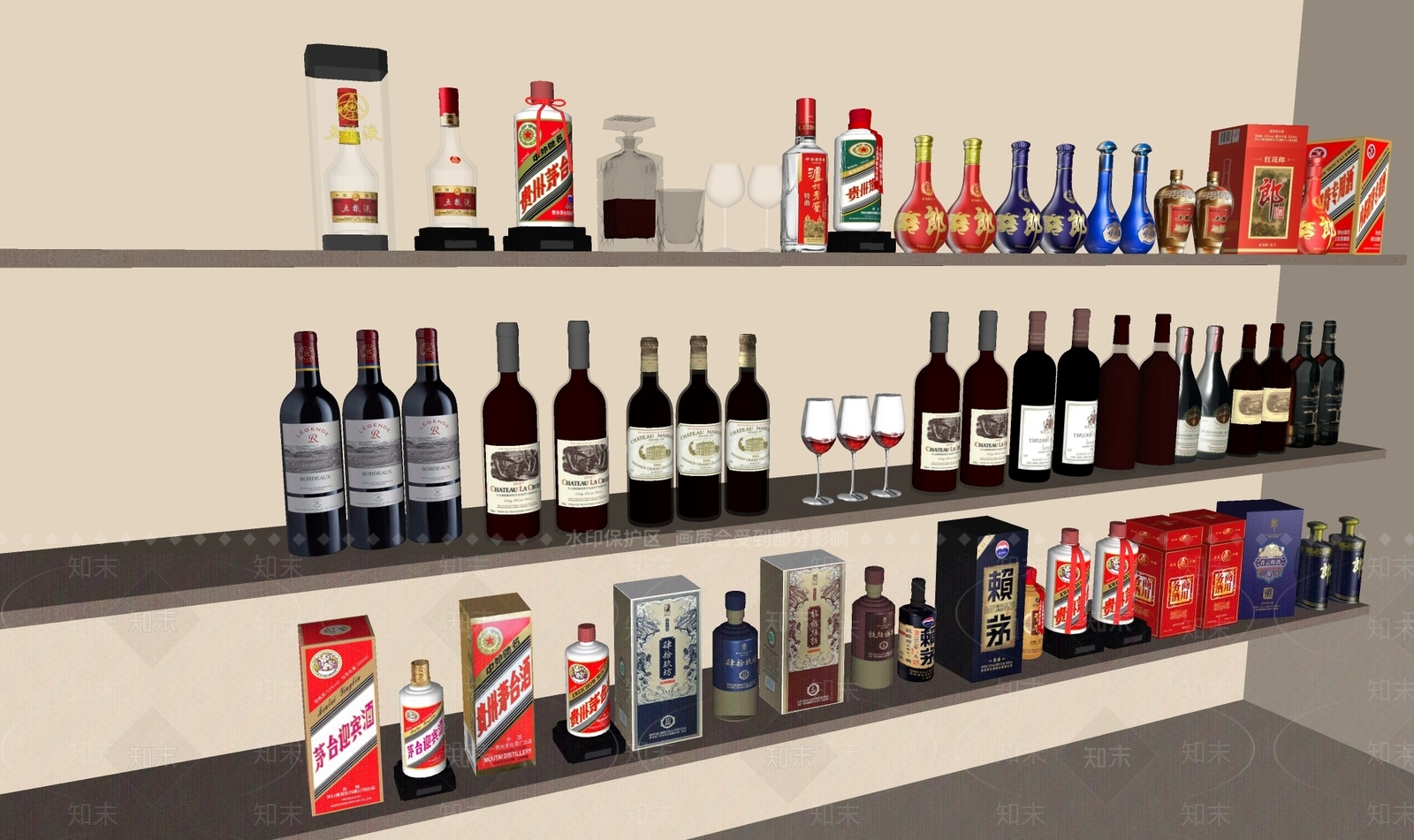 酒具SU模型下载【ID:1186567204】