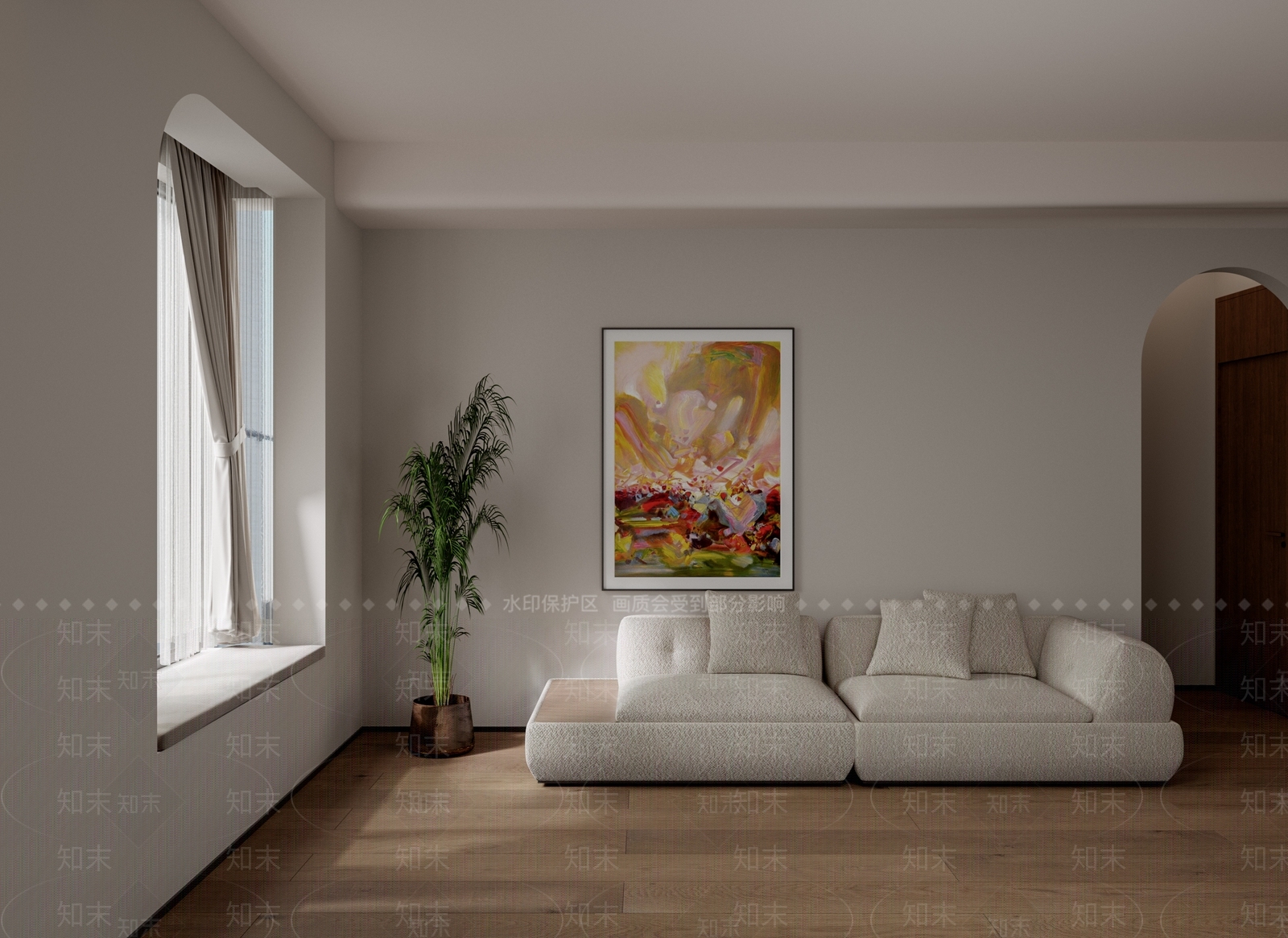 意式现代三人沙发3D模型下载【ID:1186578750】