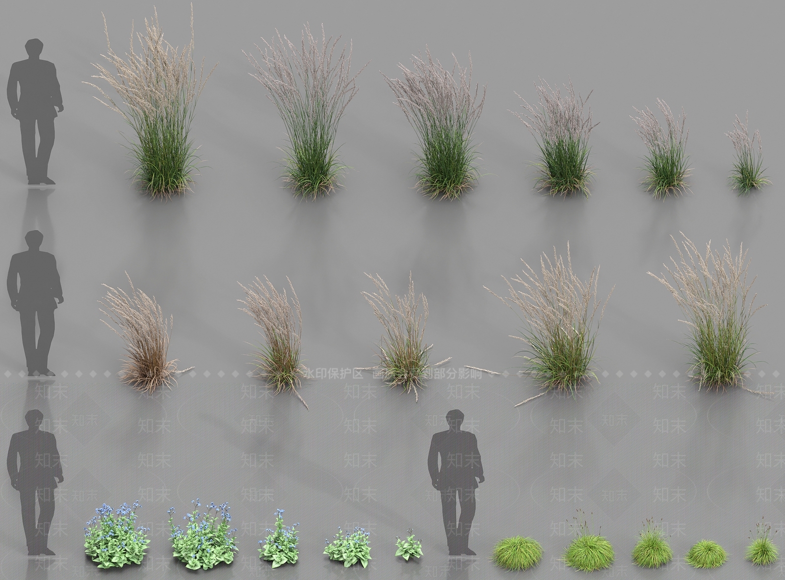 花草组合3D模型下载【ID:1186571163】