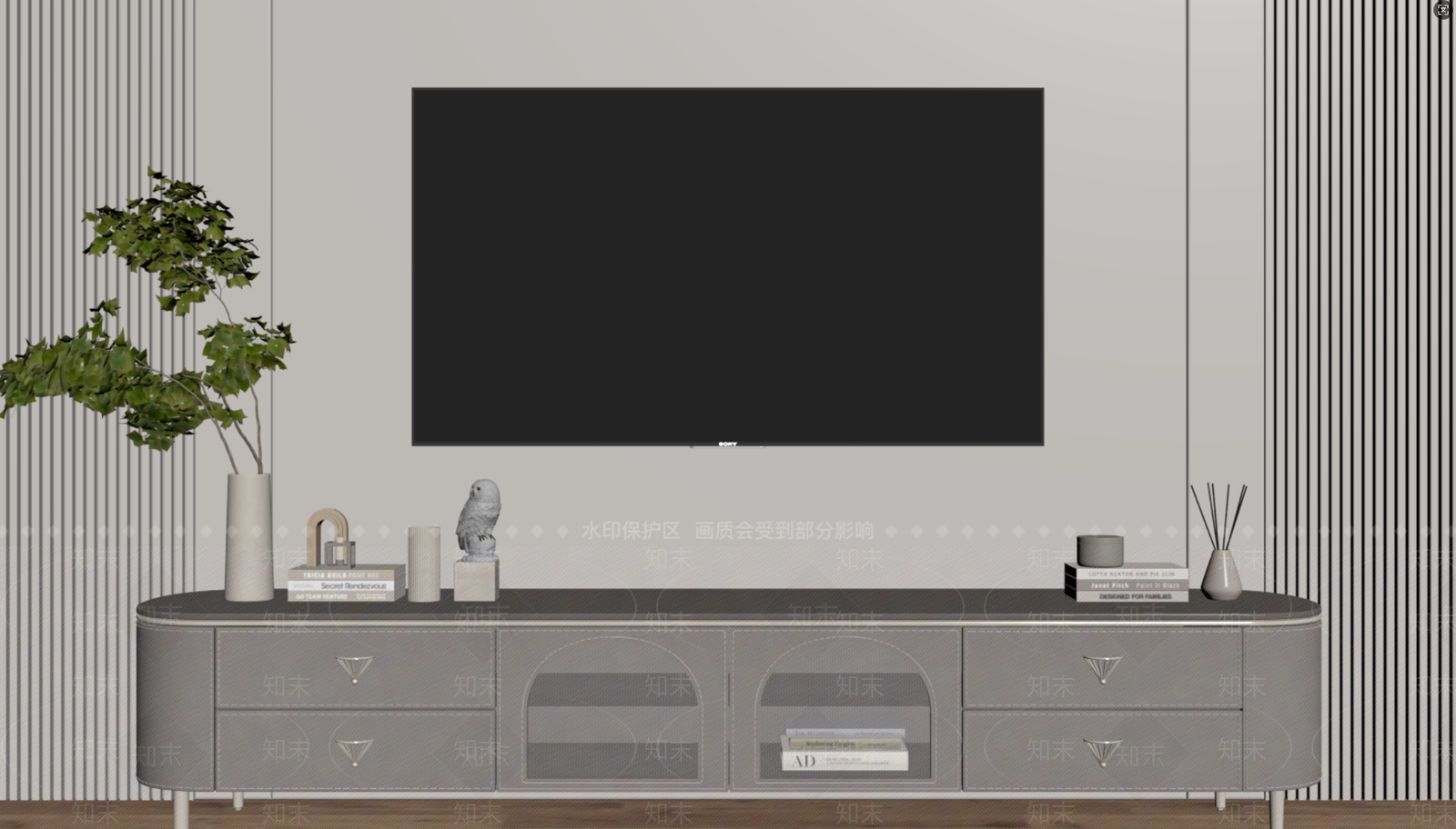 法式欧式电视柜SU模型下载【ID:1186574512】