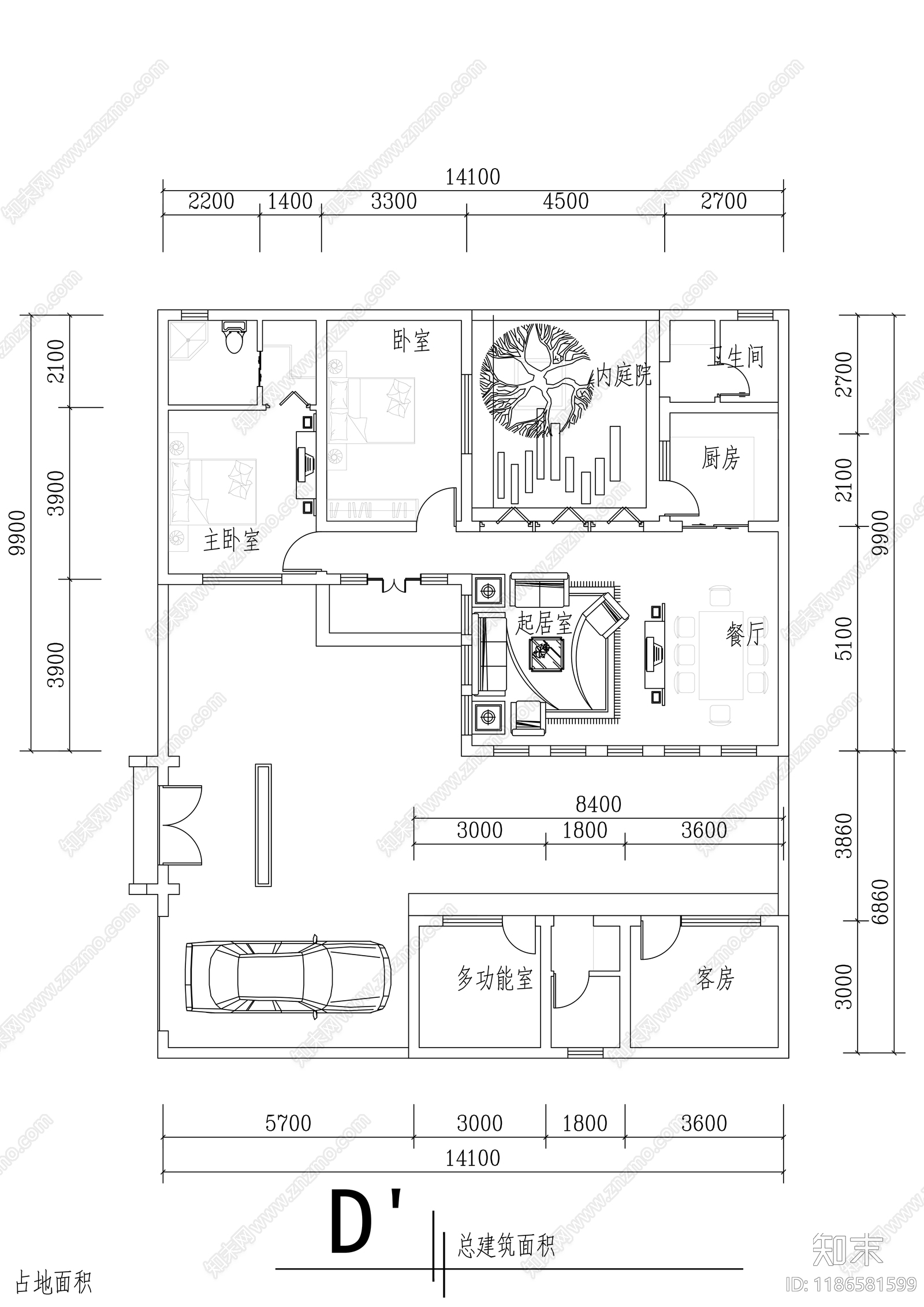 建筑平面图施工图下载【ID:1186581599】