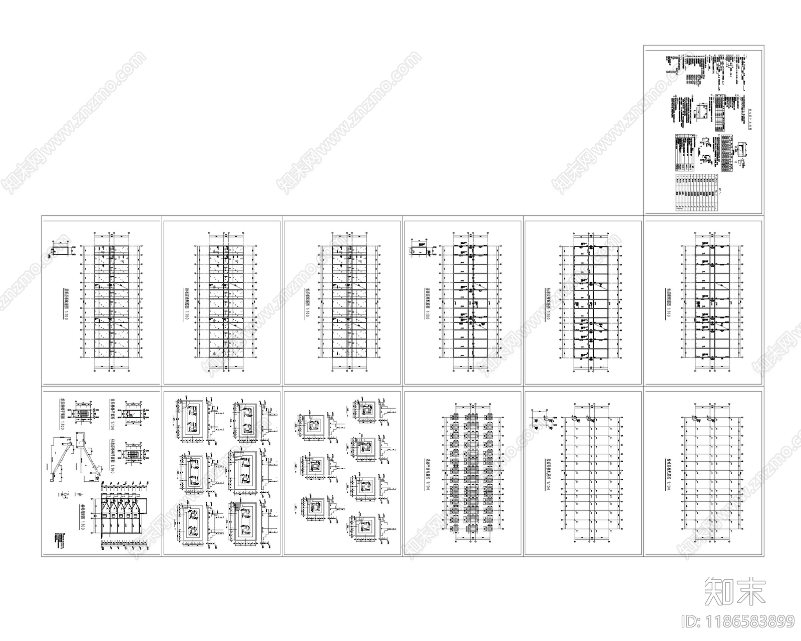 现代学校建筑cad施工图下载【ID:1186583899】