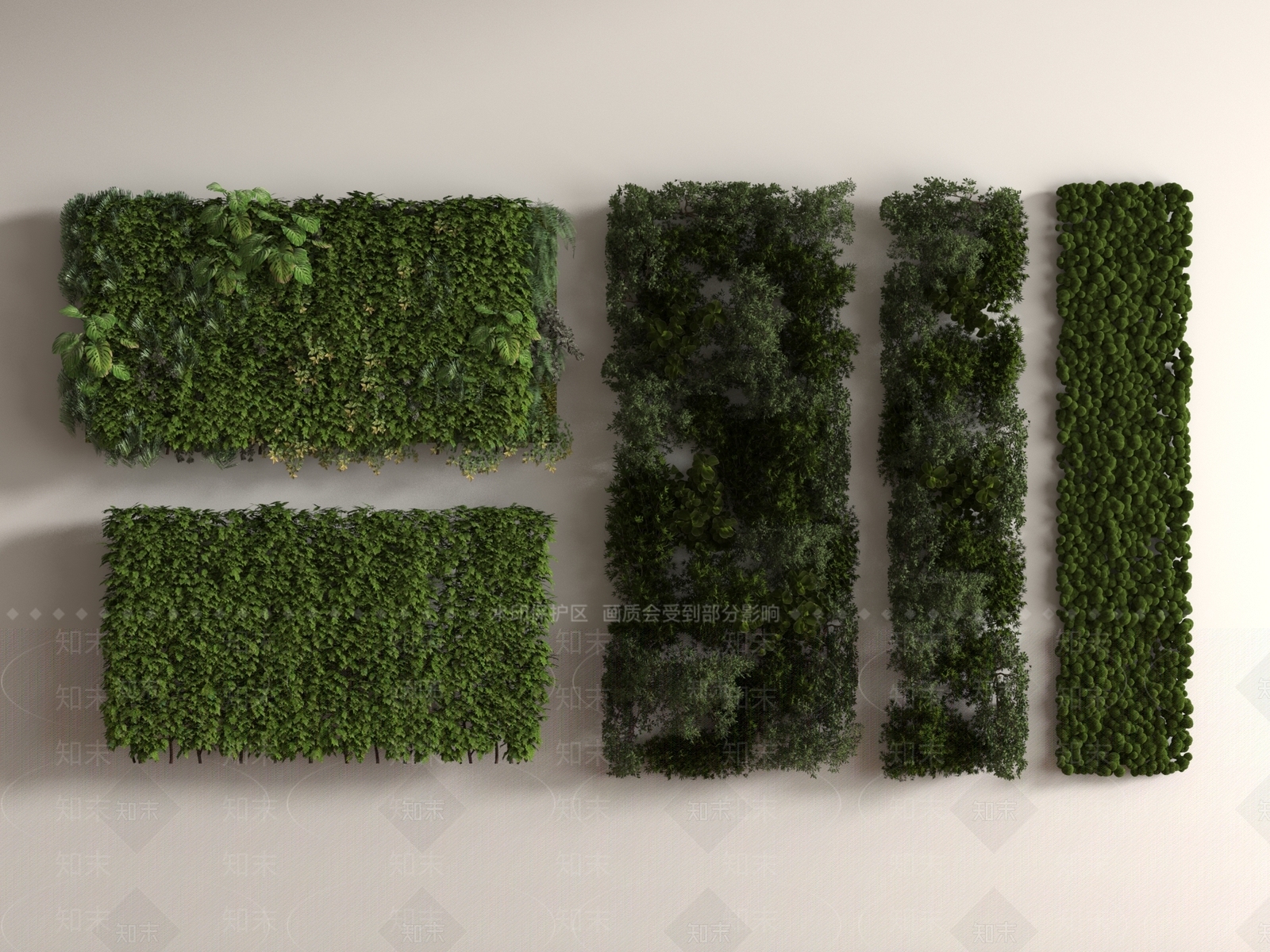 绿植墙3D模型下载【ID:1186584641】