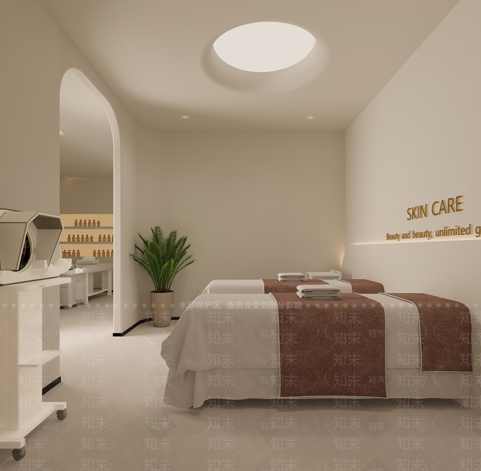 奶油现代其他商业空间3D模型下载【ID:1186584995】