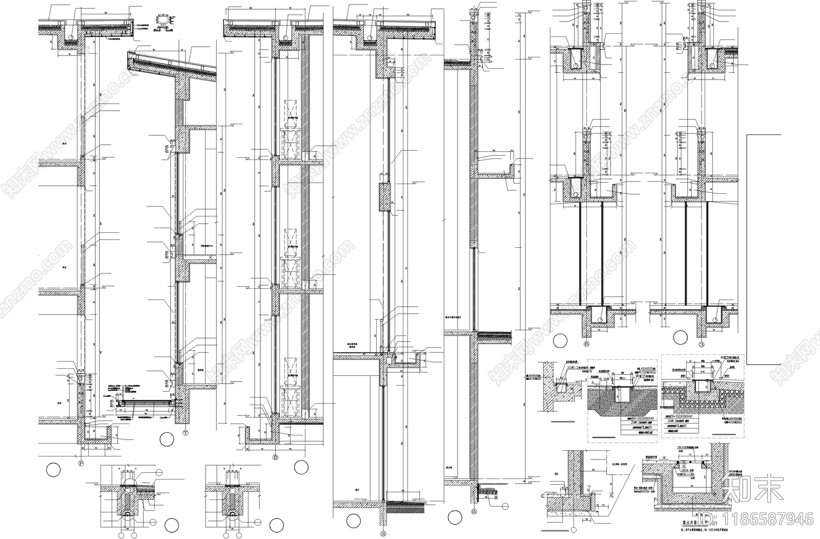 现代学校建筑cad施工图下载【ID:1186587946】